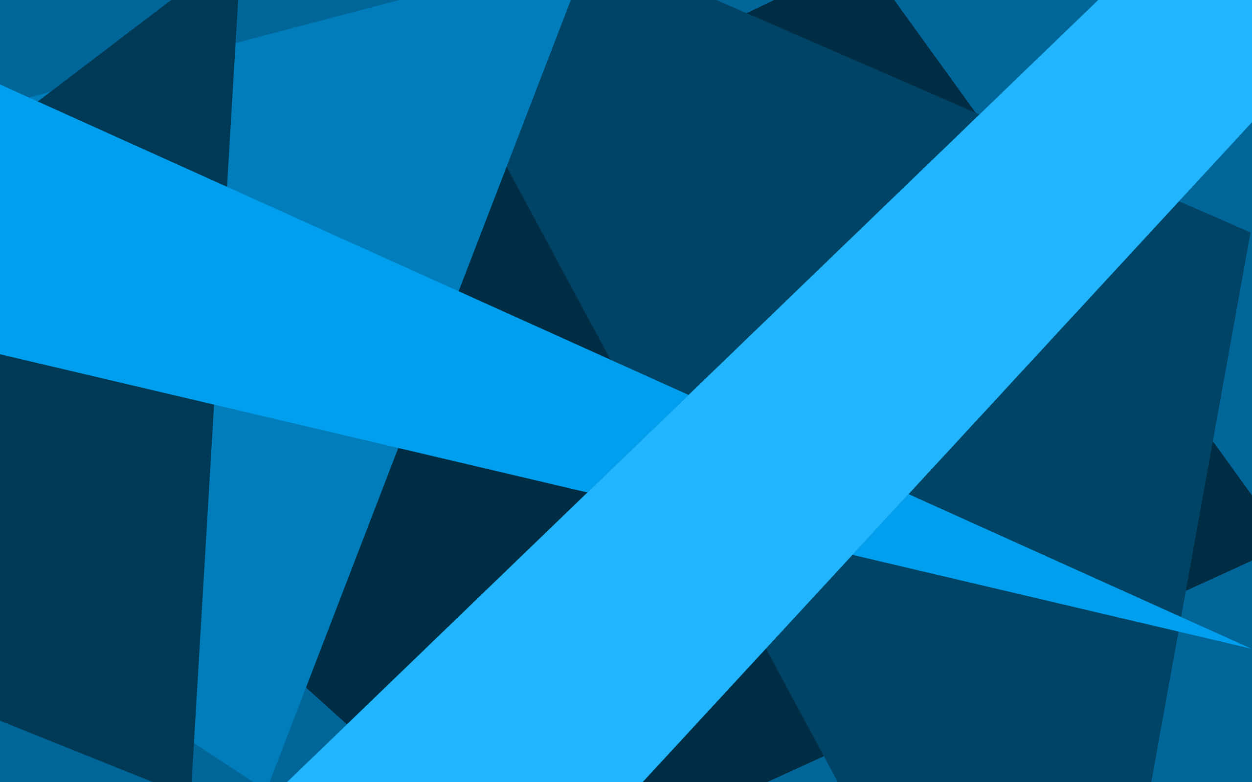 minimalist blue, vibrant blue, geometric shapes, 2K Desktop Wallpaper