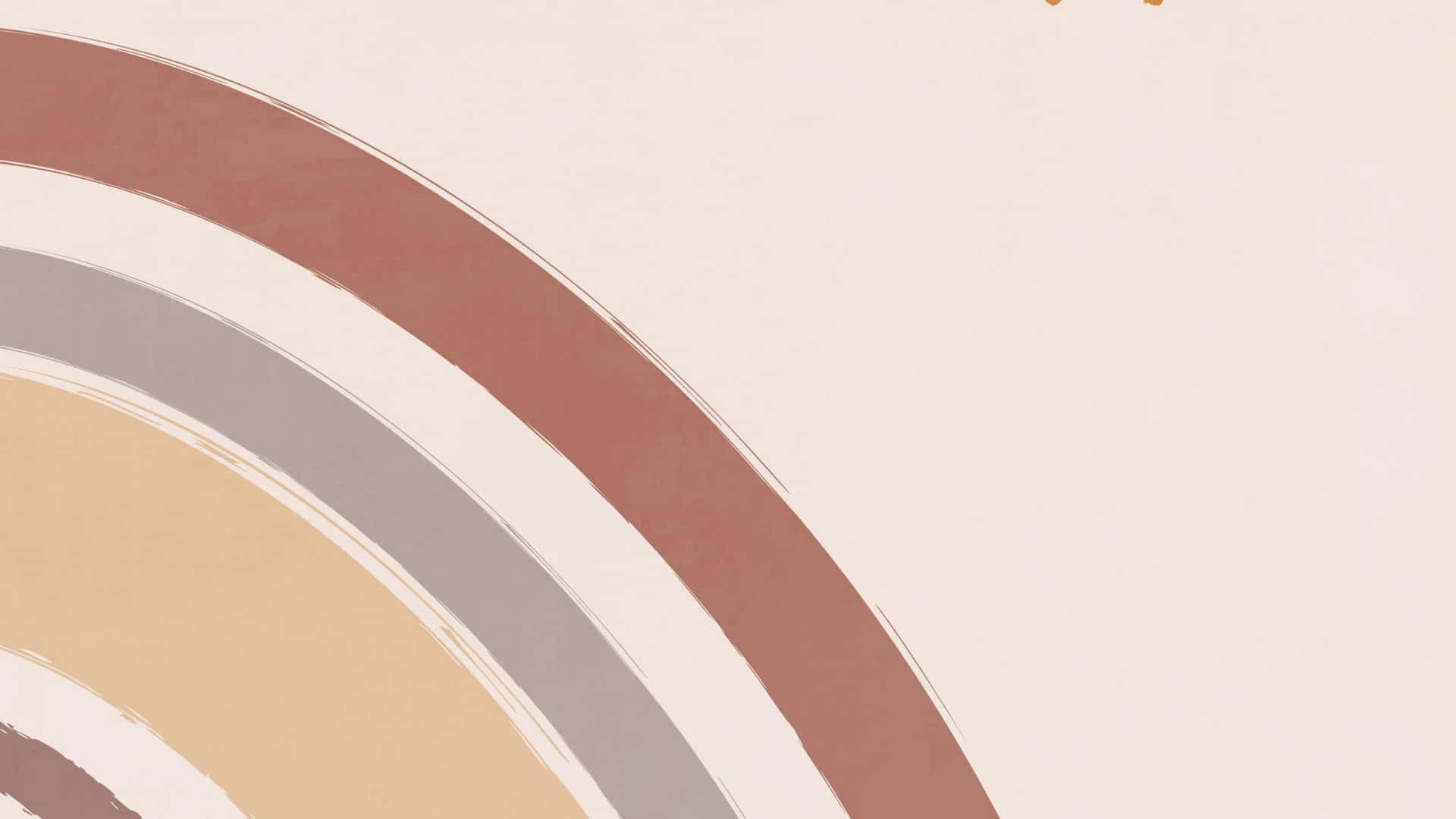 Minimalist Boho Desktop, earthy tones, creamy background, Full HD Desktop Wallpaper