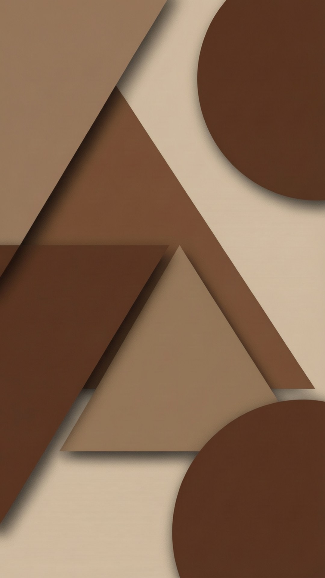 geometric harmony, earthy browns, beiges, Full HD Phone Wallpaper
