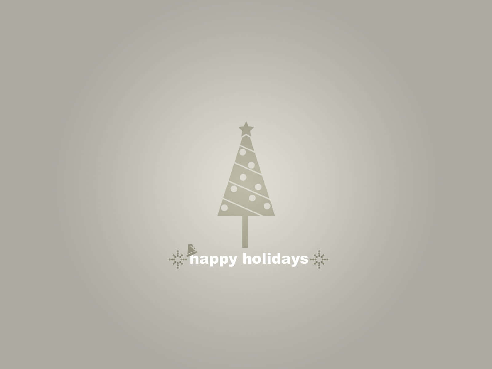 minimalist christmas desktop, gray Christmas tree, star, HD Desktop Wallpaper