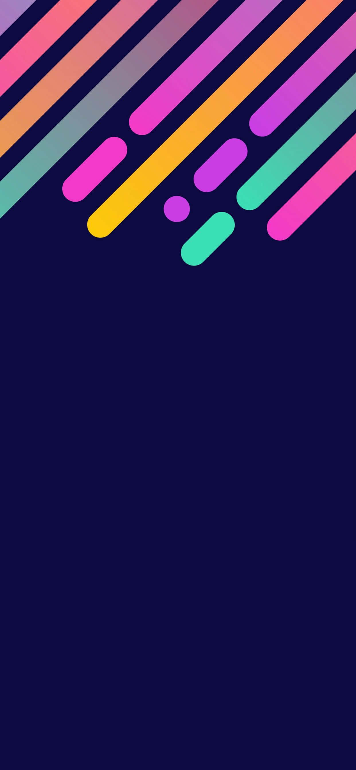 minimalist colorful, neon stripes, deep navy background, 2K Phone Wallpaper