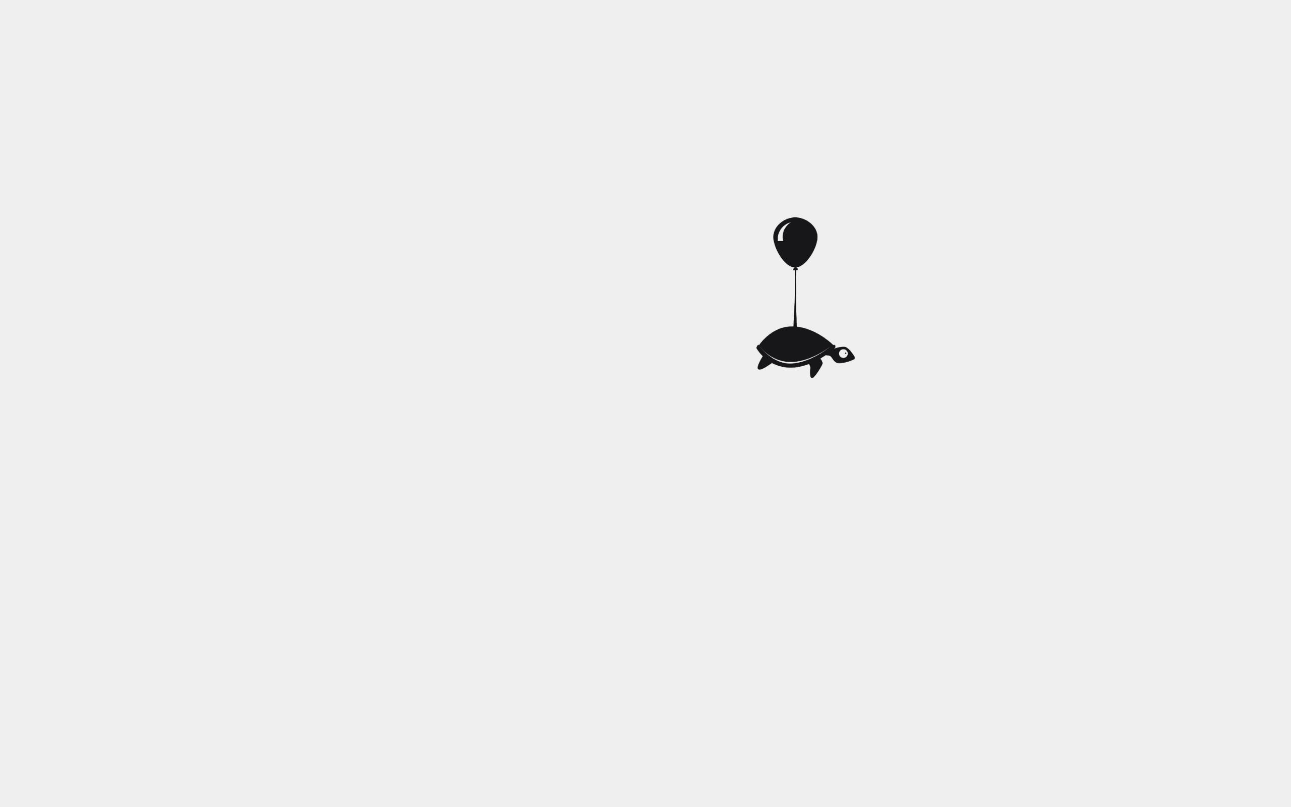 minimalist, black silhouette, turtle, 2K Desktop Wallpaper