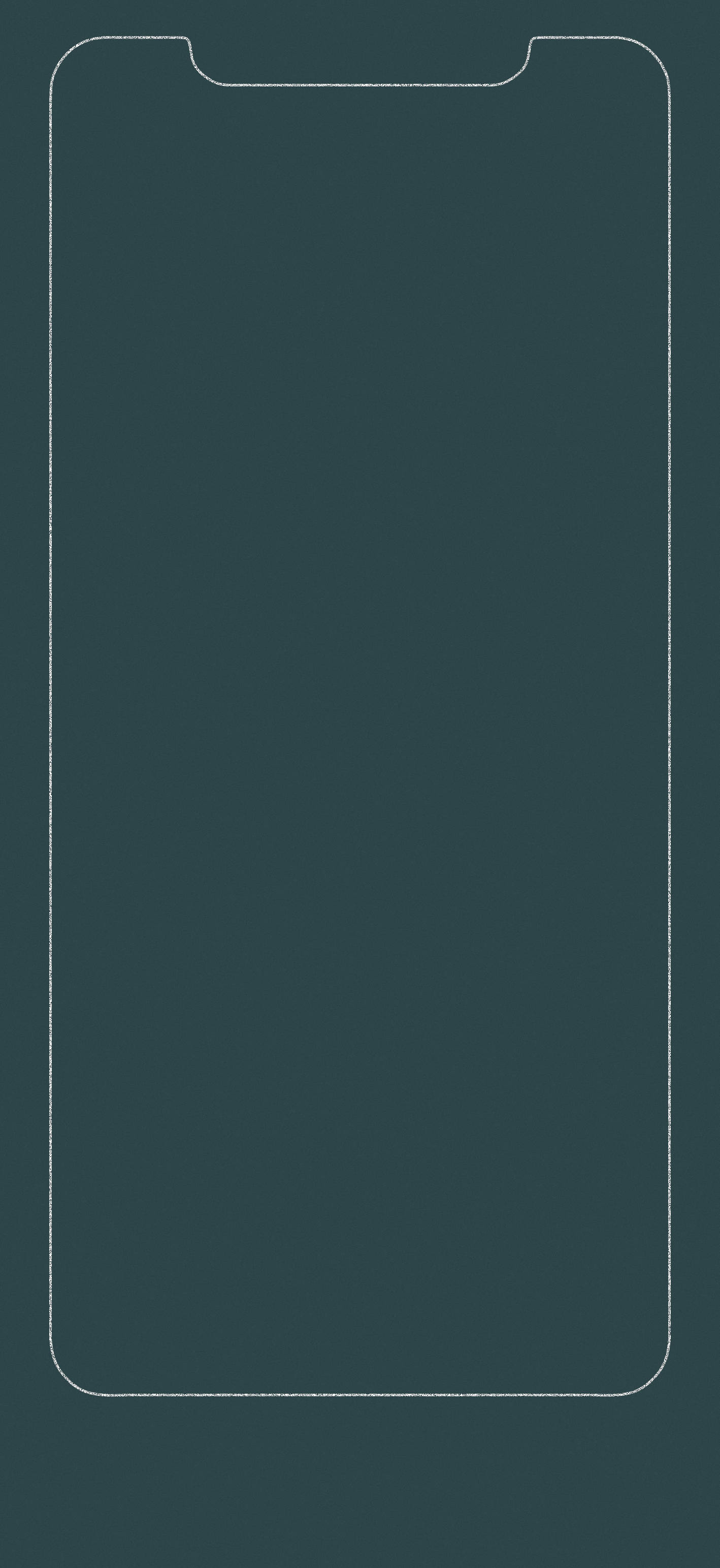 iPhone, dark teal, white border, 2K Phone Wallpaper
