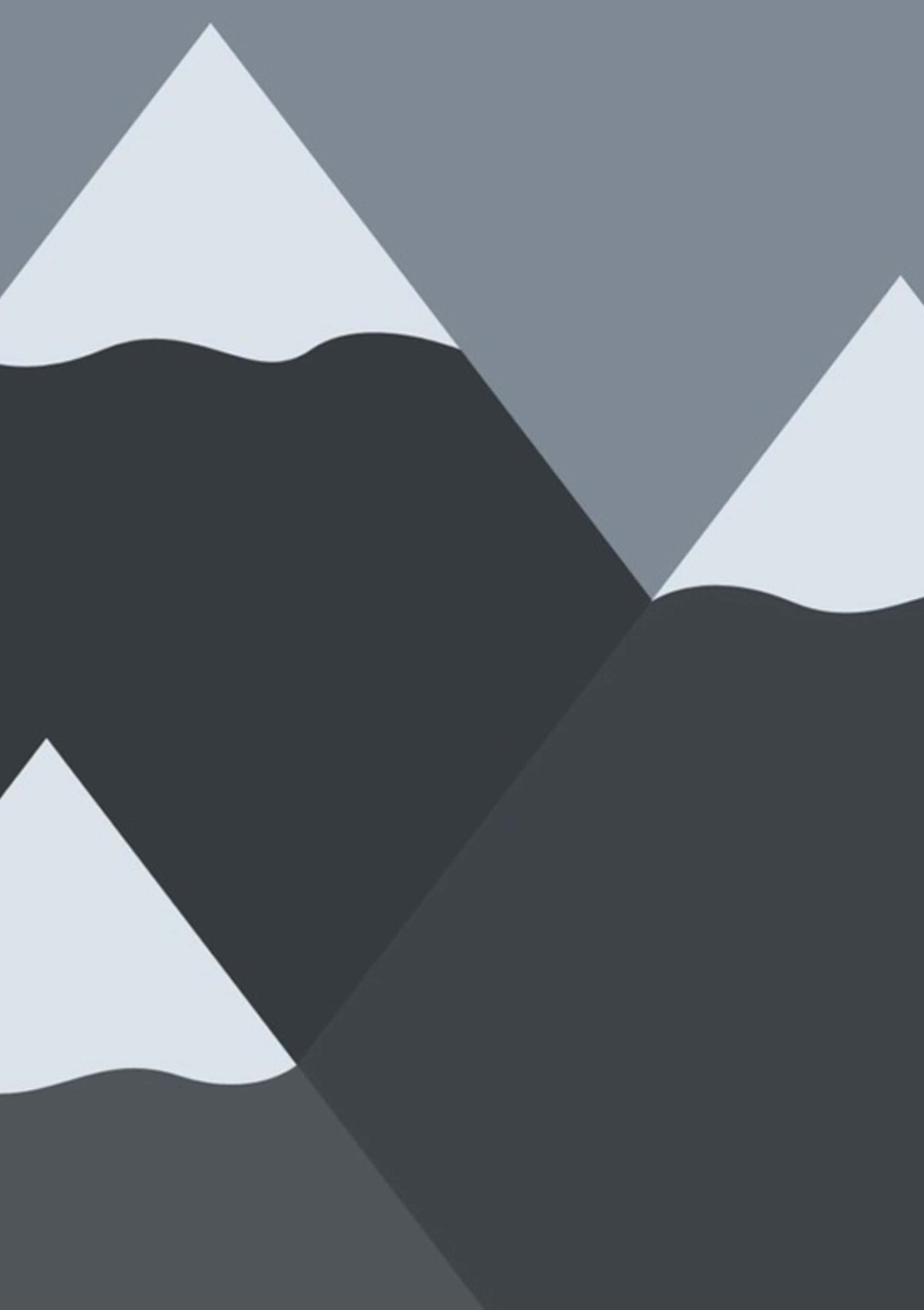 minimalist geometric, mountain range, sharp triangular peaks, 2K Phone Wallpaper
