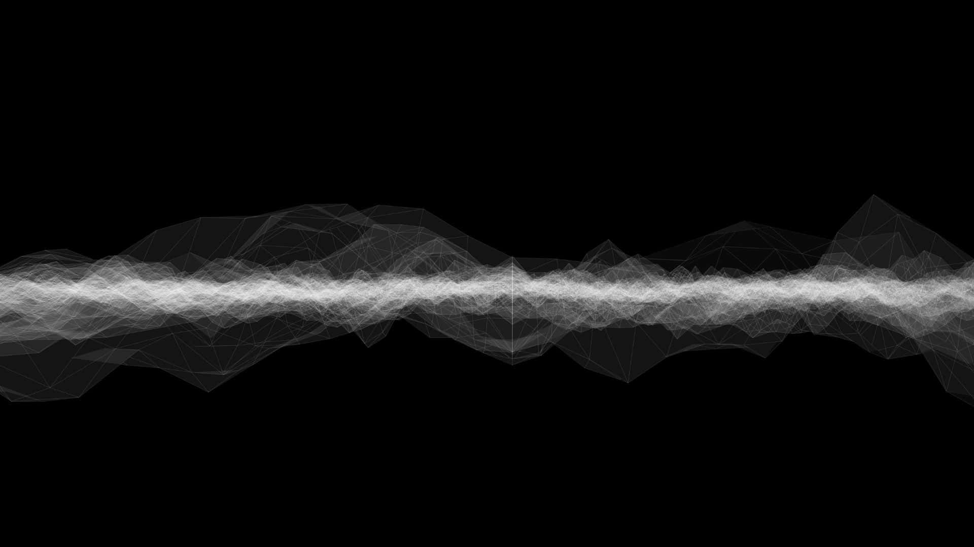 minimalist geometric, 1920 x 1080, glowing white polygonal wave, Full HD Desktop Wallpaper