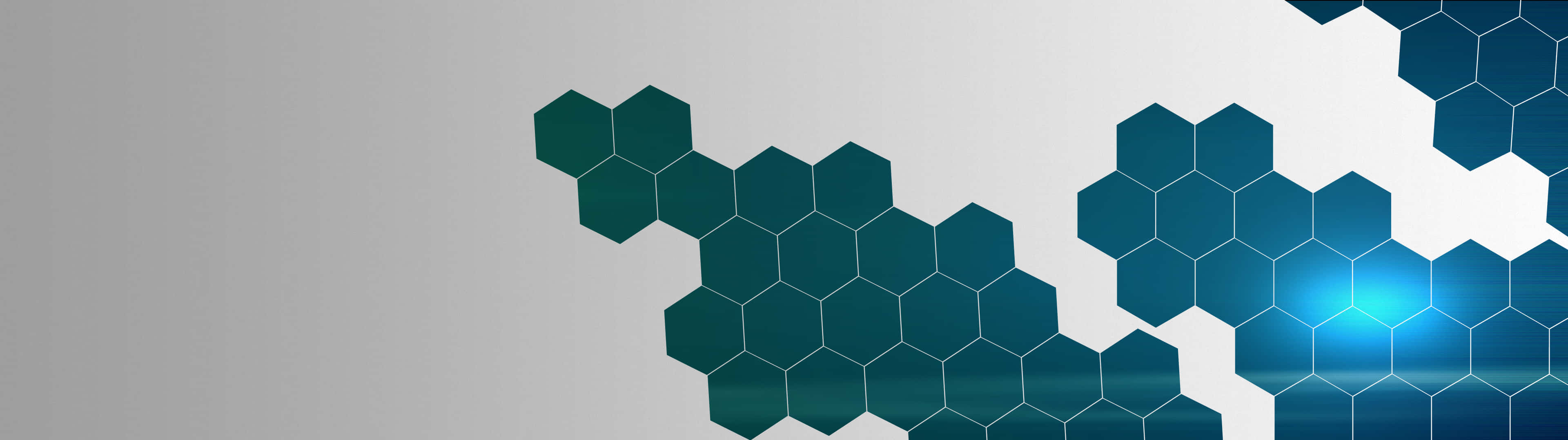 minimalist dual monitor, 3840 x 1080, teal hexagons, 4K Desktop Wallpaper