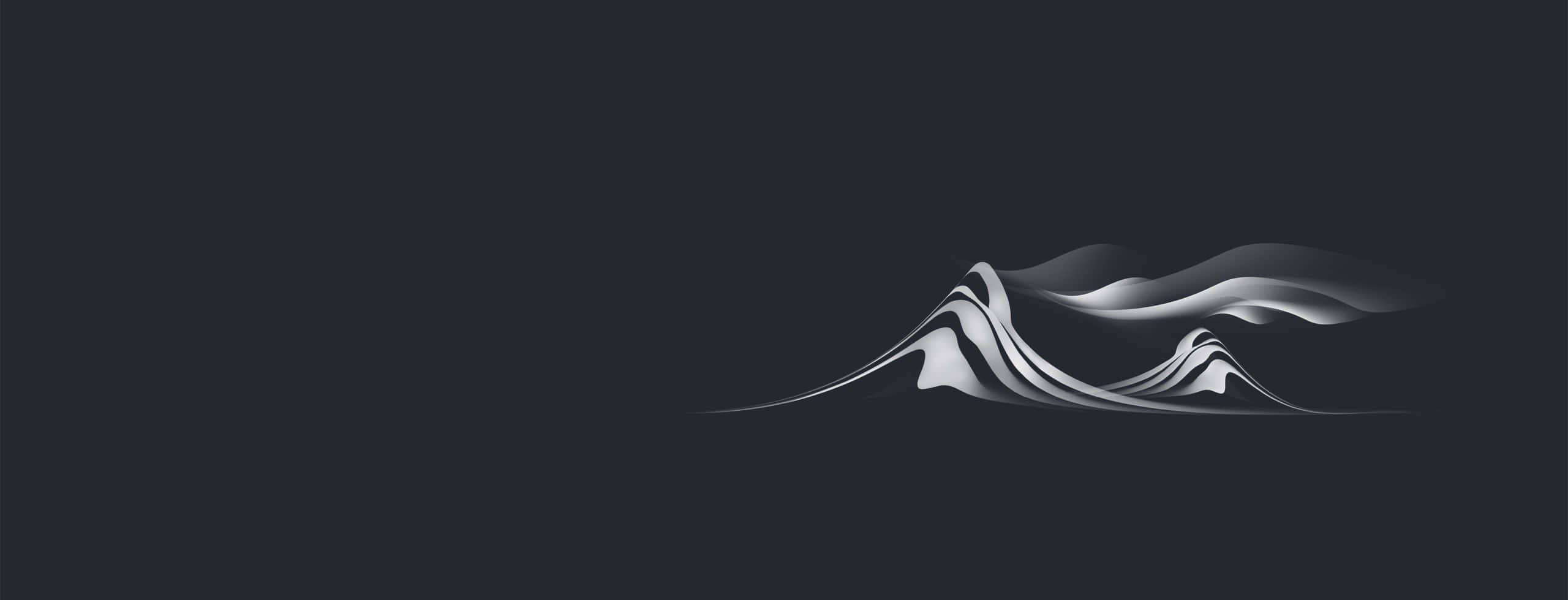 Minimalist Dual Monitor, silver, white, 2K Desktop Wallpaper