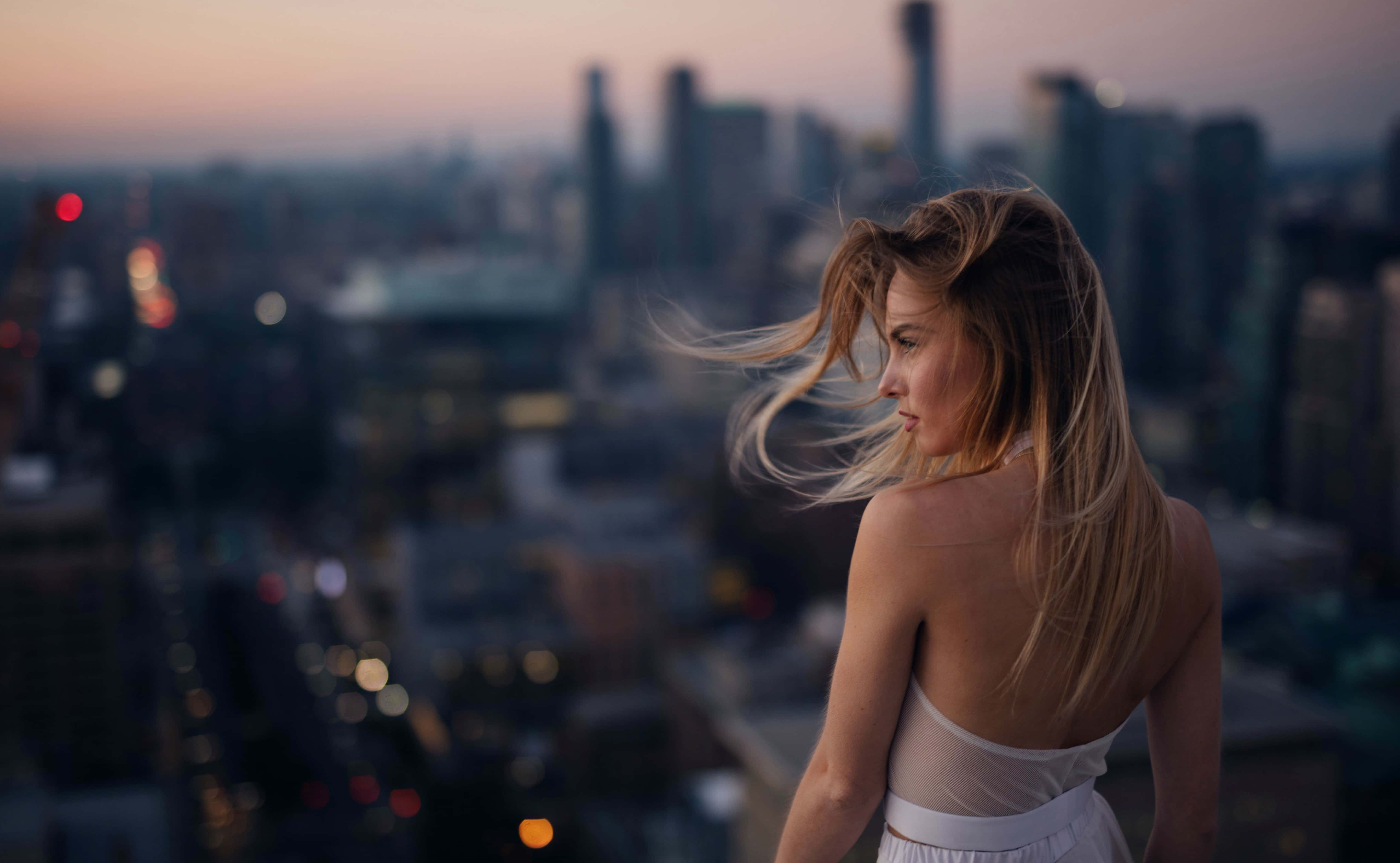 modest 5114 x 3154, Be Modesty Chic, white dress, 4K Desktop Wallpaper