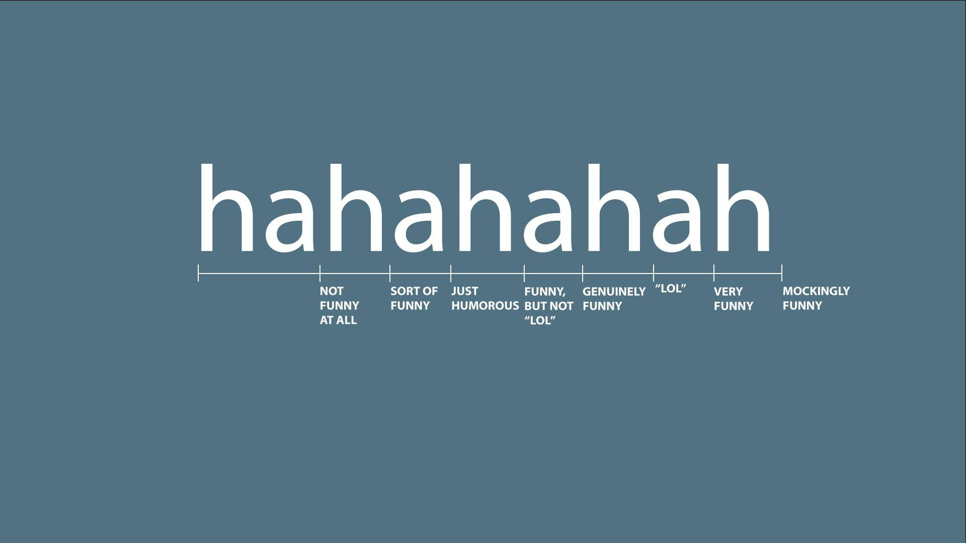hahahahah, not funny at all, mockingly funny, Full HD Desktop Wallpaper