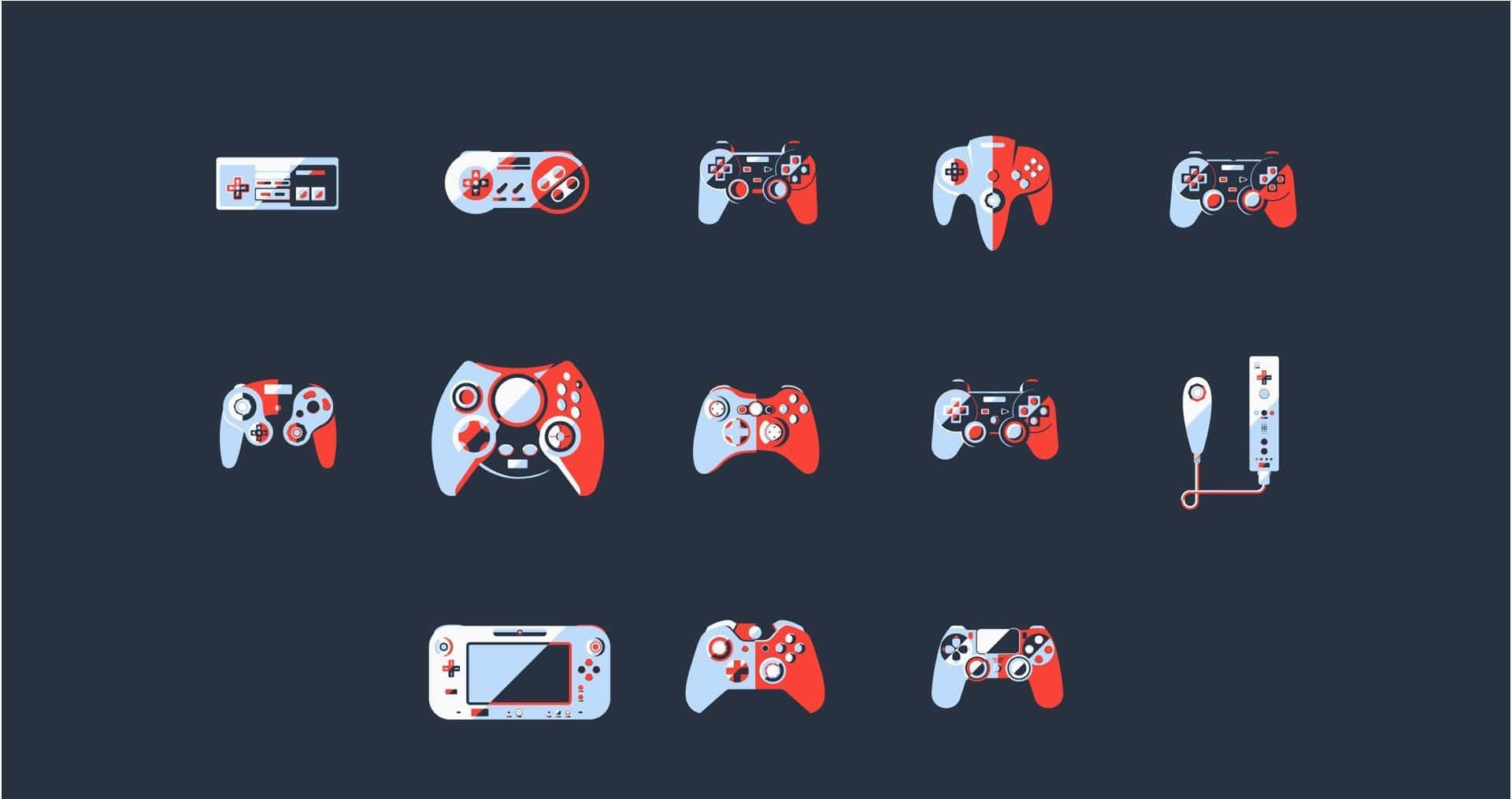 minimalist gaming, 1920 x 1015, gaming controllers, Full HD Desktop Wallpaper