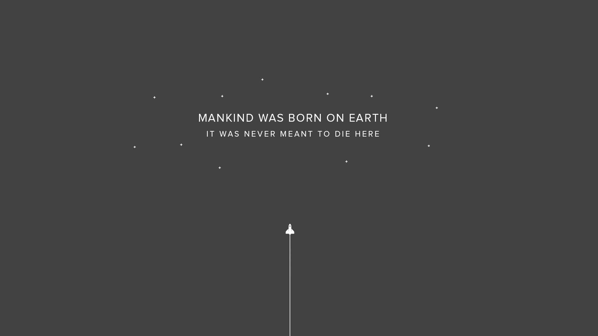 Minimalist Geek, dark gray background, white text, Full HD Desktop Wallpaper