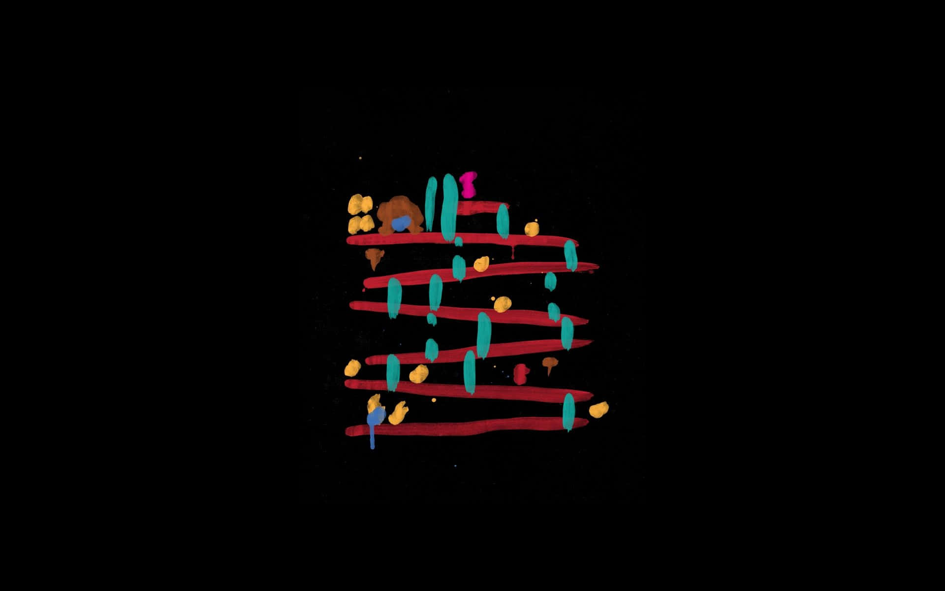 minimalist geek, colorful birds, stylized abstract cake, Full HD Desktop Wallpaper