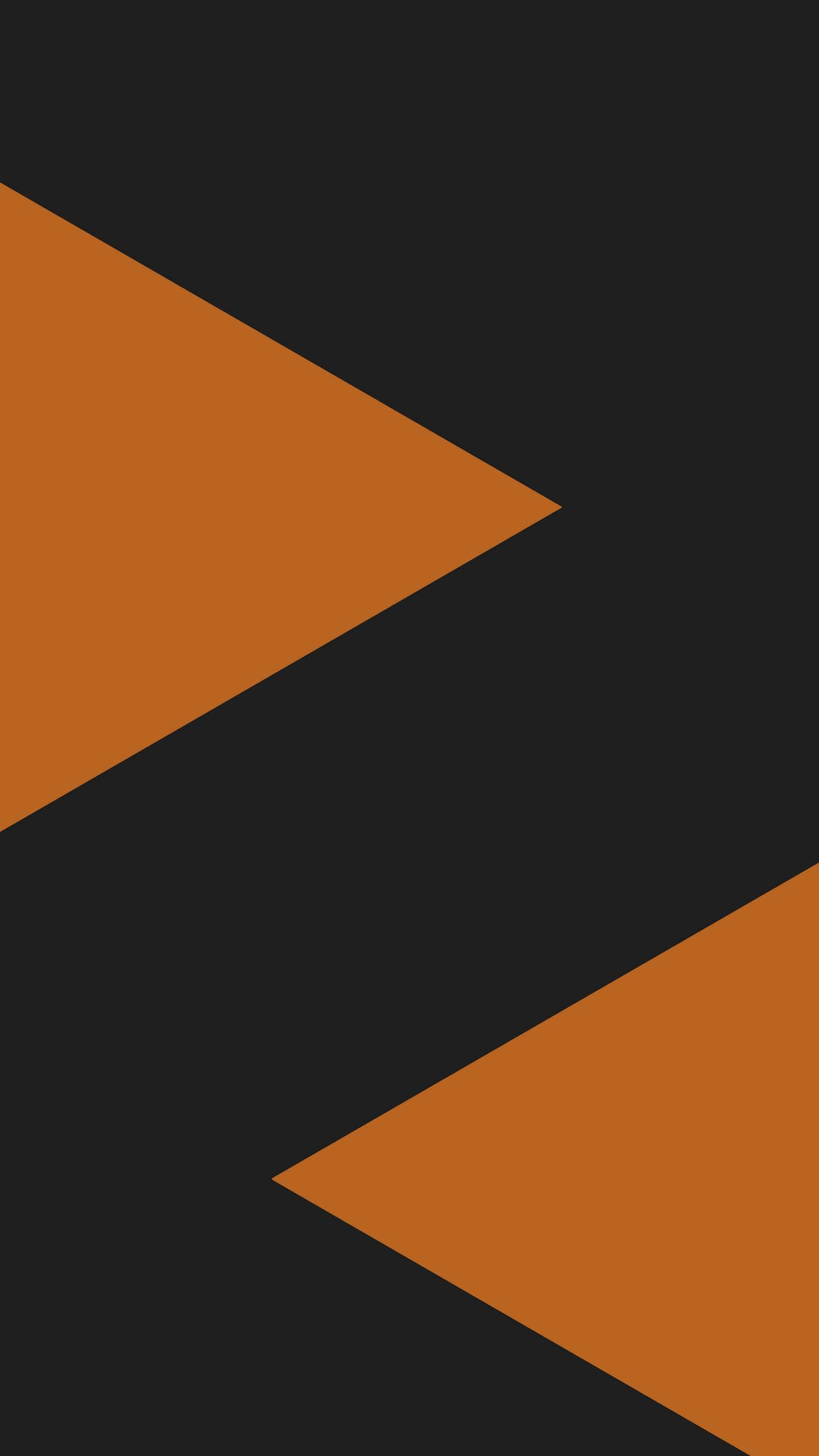 minimalist geometric, 1440 x 2560, orange triangles, 2K Phone Wallpaper