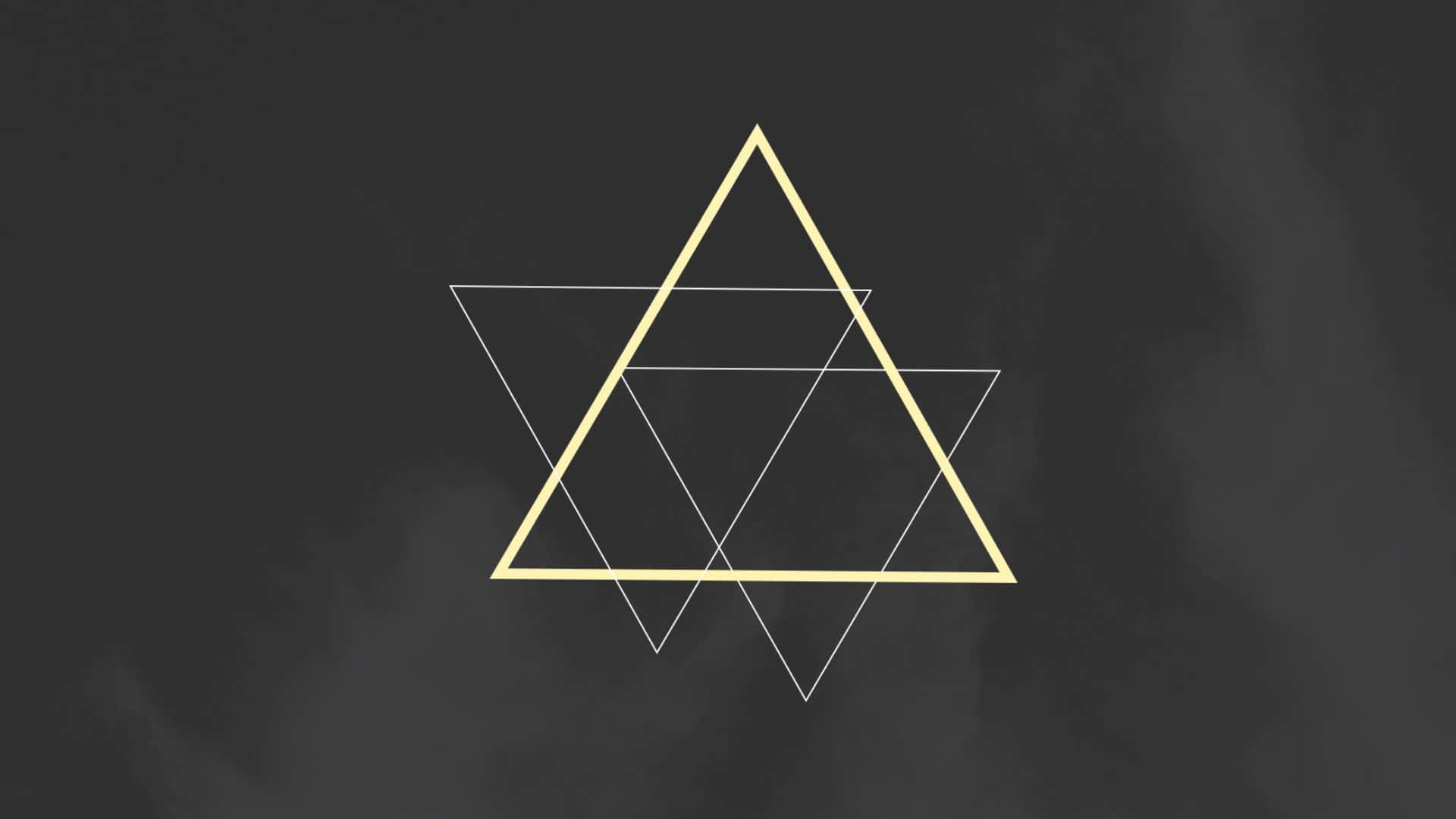 minimalist geometric, golden triangle, white triangle, Full HD Desktop Wallpaper