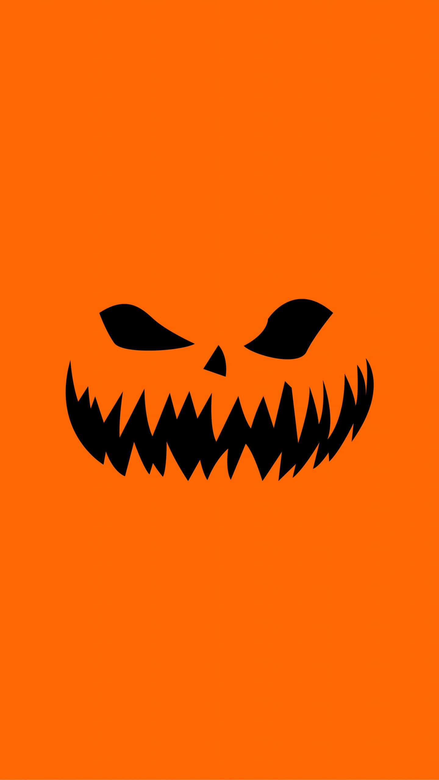 jack-o'-lantern, black, sharp teeth, 2K Phone Wallpaper