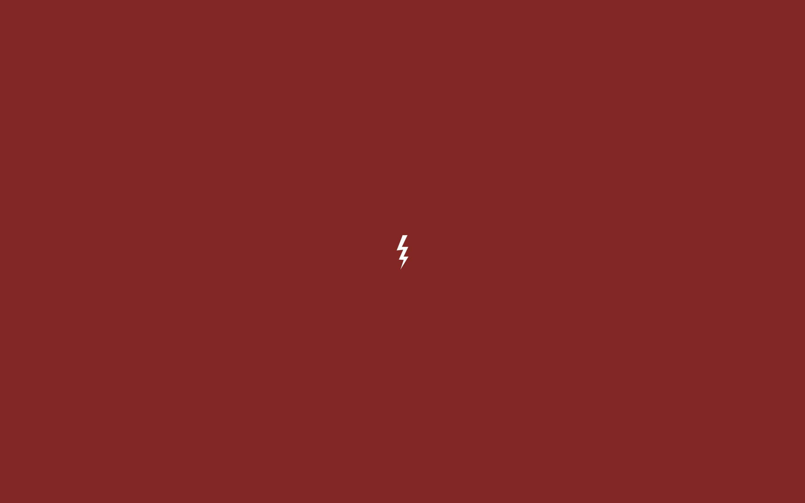 Minimalist Harry Potter, lightning bolt, deep red, 2K Desktop Wallpaper
