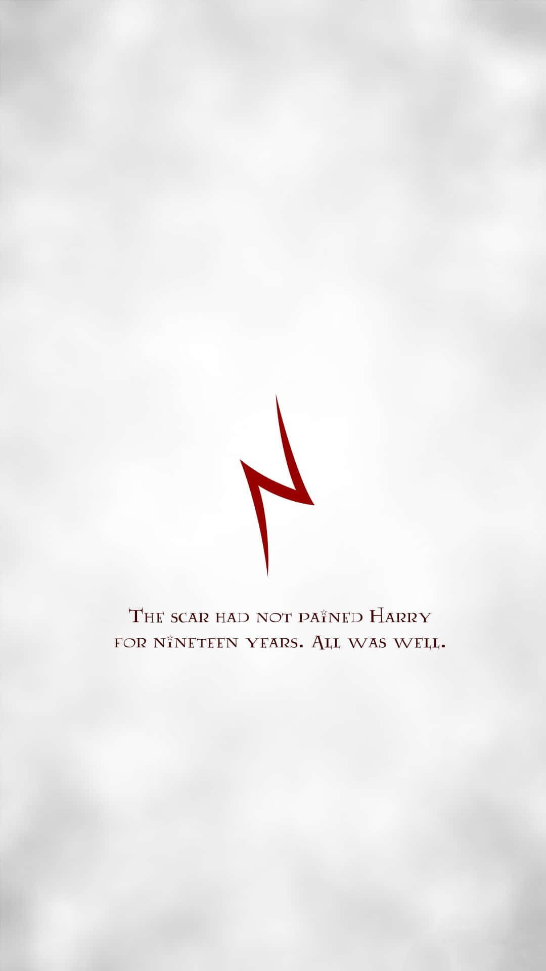 Minimalist Harry Potter, scar, red lightning bolt, Full HD Phone Wallpaper