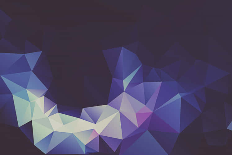 glowing blue, purple triangles, flowing wave, SD Desktop Wallpaper