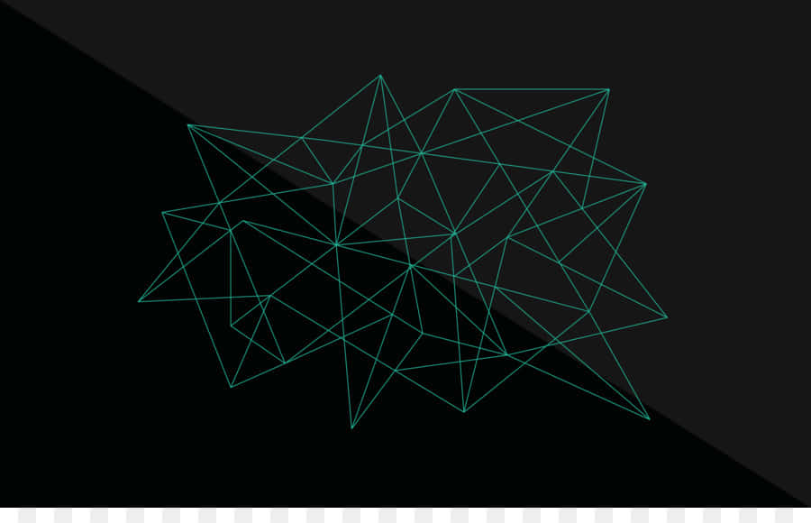 teal, geometric wireframe starburst pattern, dark gradient background, SD Desktop Wallpaper