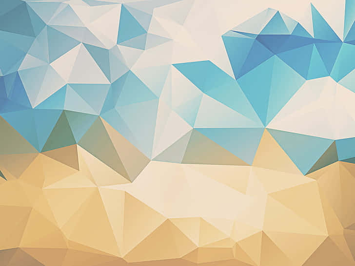 minimalist HD geometric desktop, blue, beige, SD Desktop Wallpaper