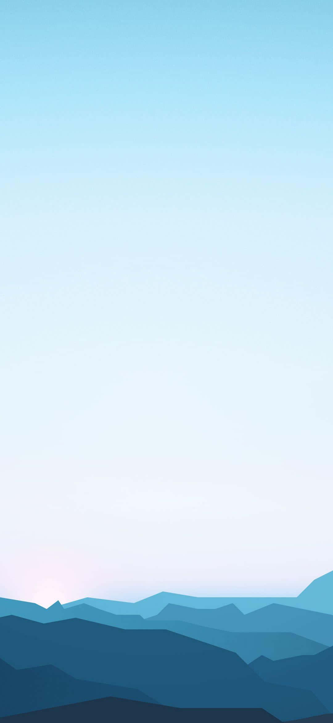 1080x2340, 4K, minimal mountain range silhouette, Full HD Phone Wallpaper