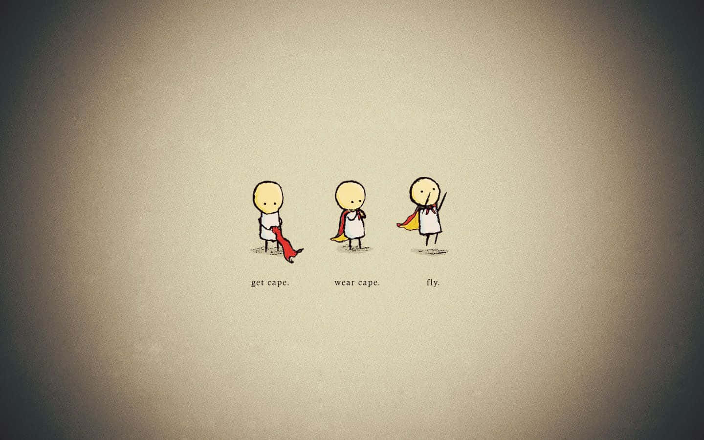 Minimalist HD, red cape, soft gradient background, HD Desktop Wallpaper