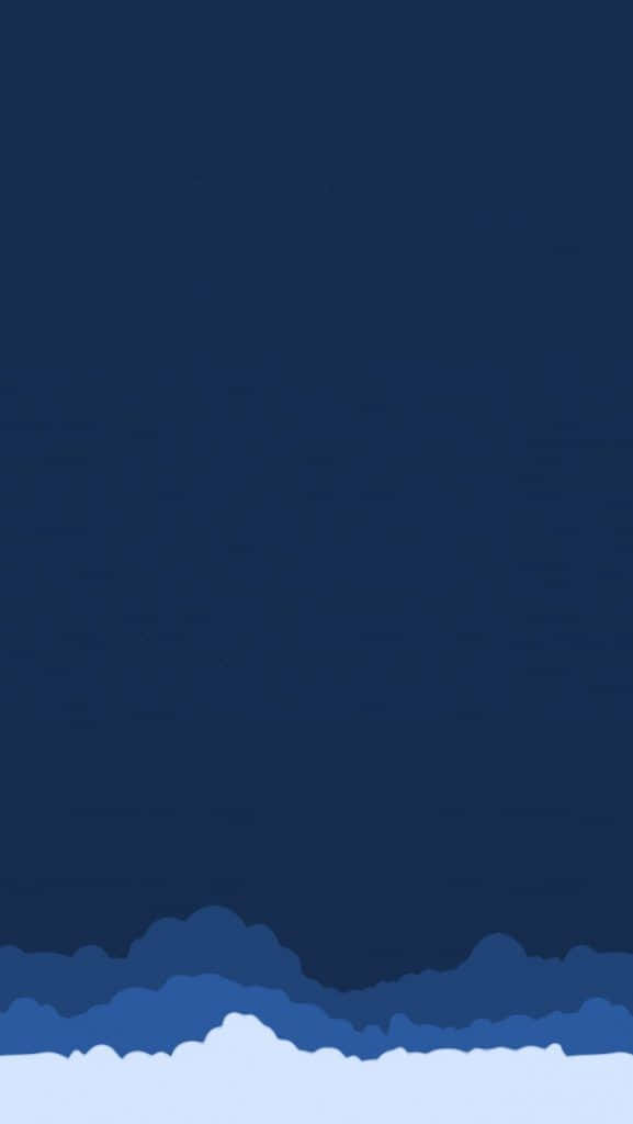 iPhone X, blue cloud shapes, deep navy background, SD Phone Wallpaper