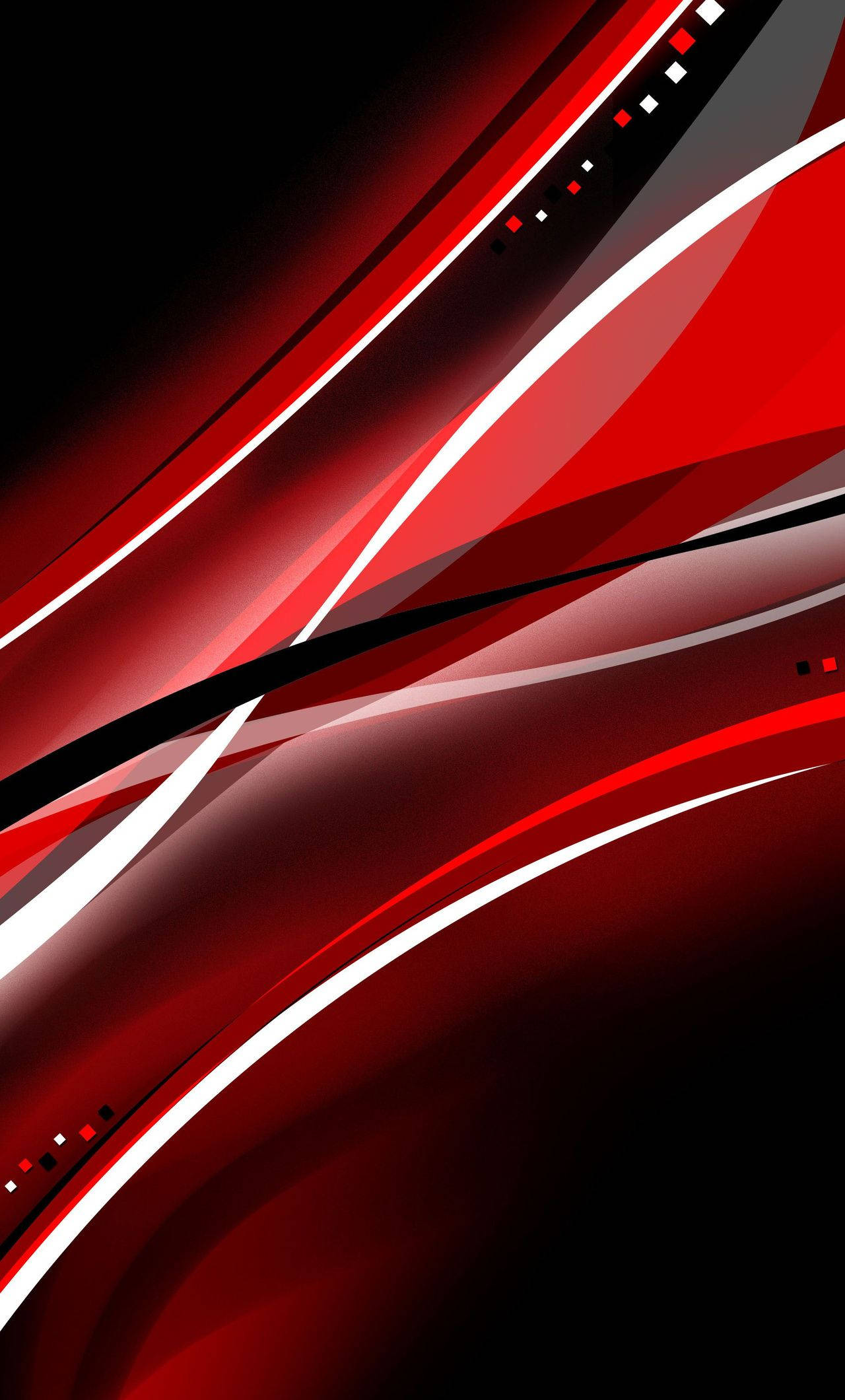 red and black iPhone, futuristic flow, bold red white and black flowing lines, Full HD Phone Wallpaper