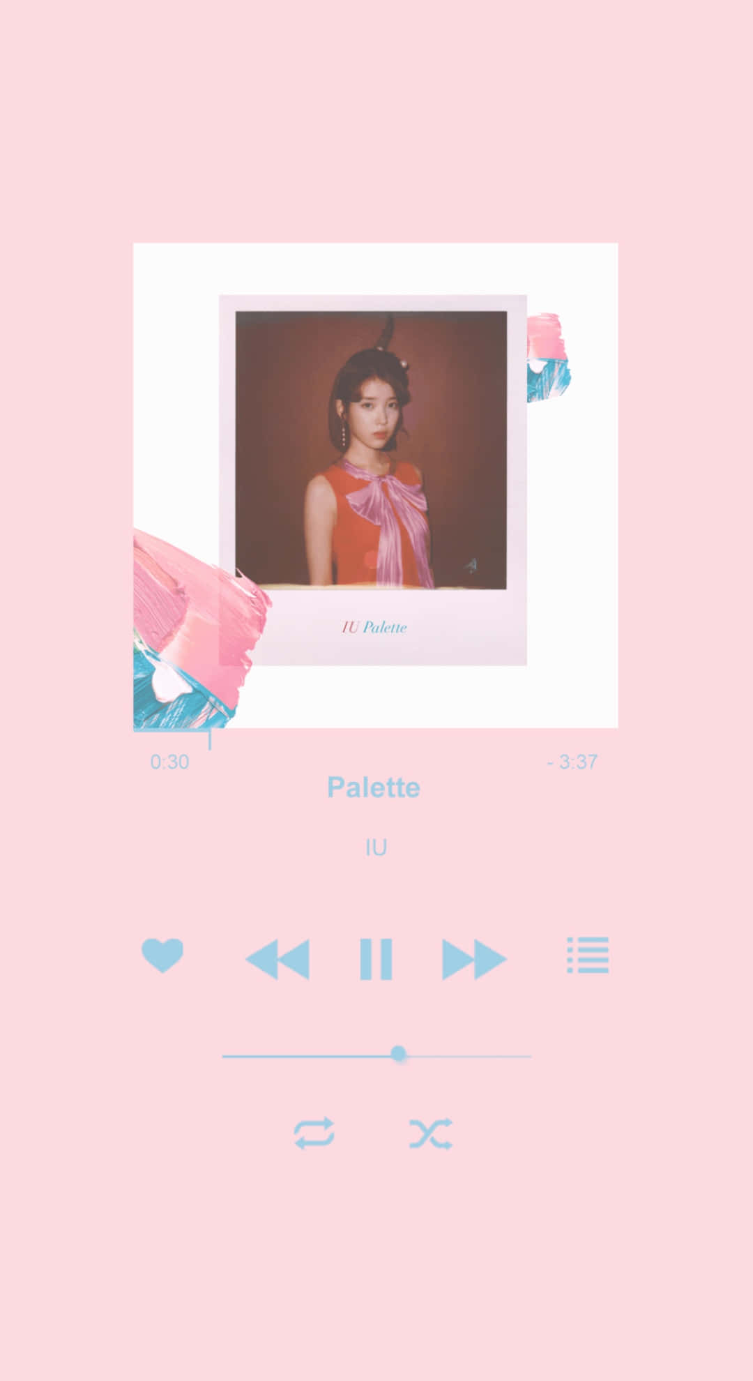 pink background, polaroid-style photo, woman in an orange top with a pink bow, Full HD Phone Wallpaper