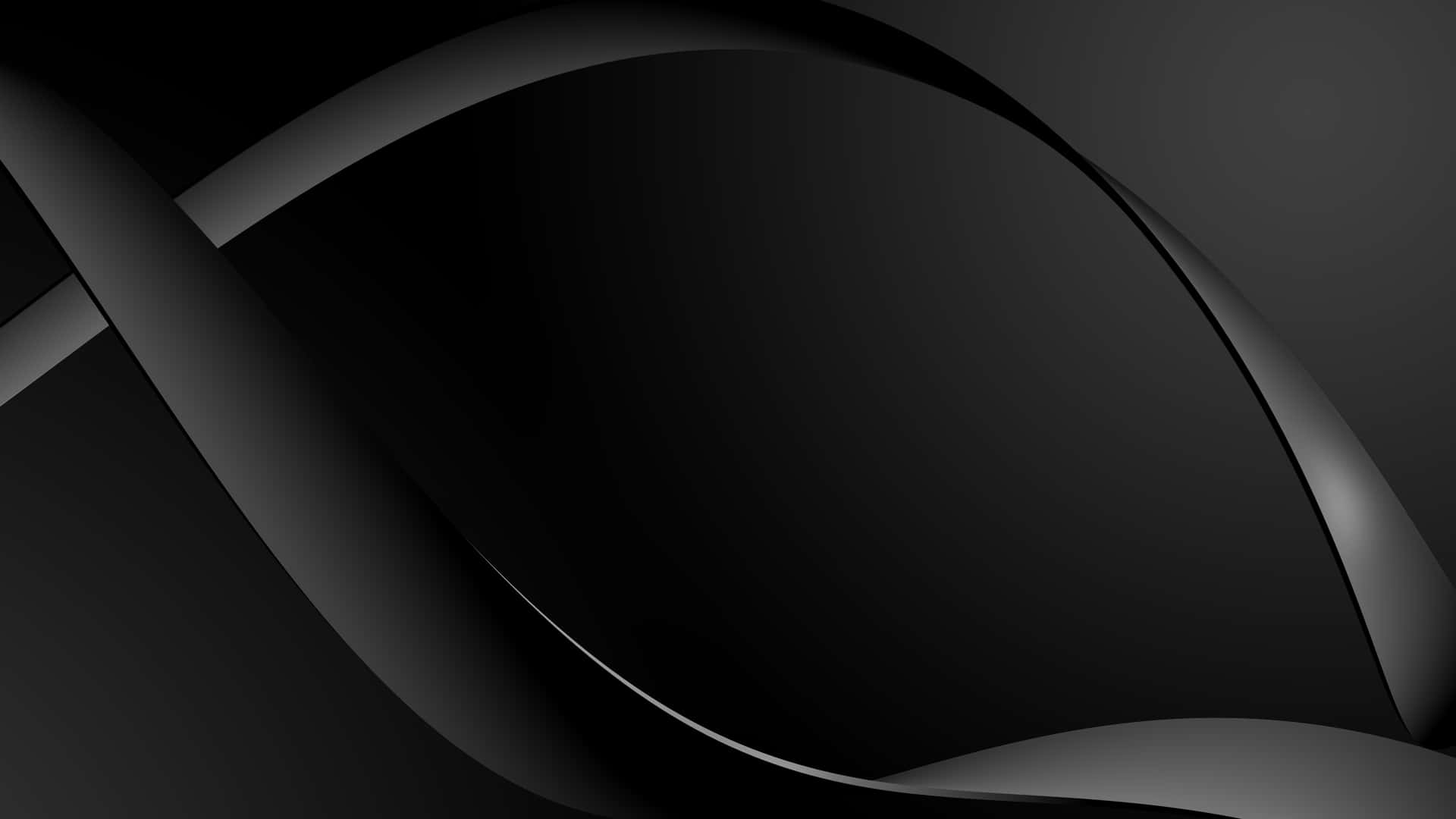 minimalist monochrome, black abstract curves, soft gradients, Full HD Desktop Wallpaper