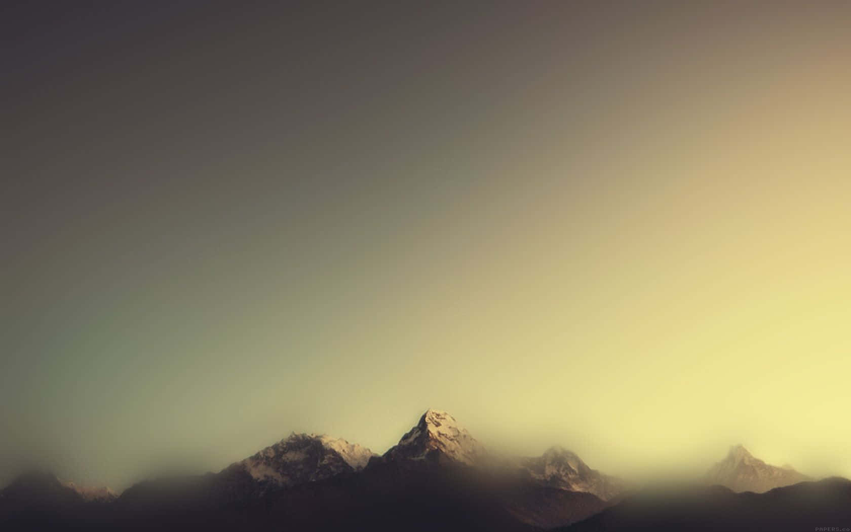 Minimalist Mountain, snowcapped mountain peaks, mist, HD Desktop Wallpaper
