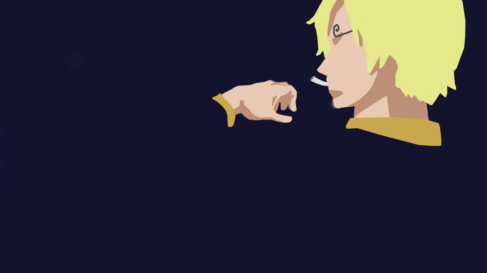 One Piece, blonde hair, cigarette, HD Desktop Wallpaper