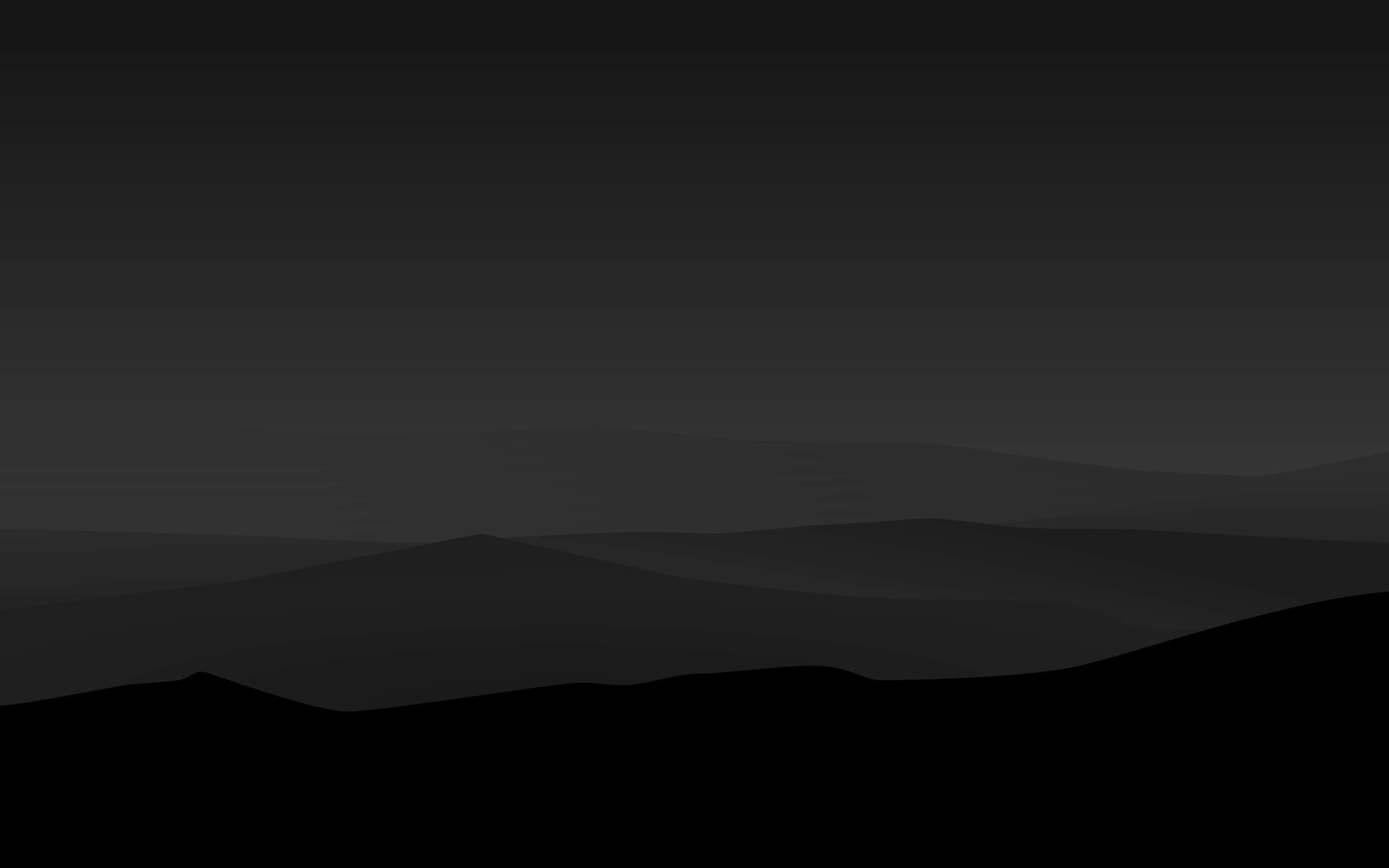 minimalist monochrome, layered mountain silhouettes, misty gray horizons, 2K Desktop Wallpaper