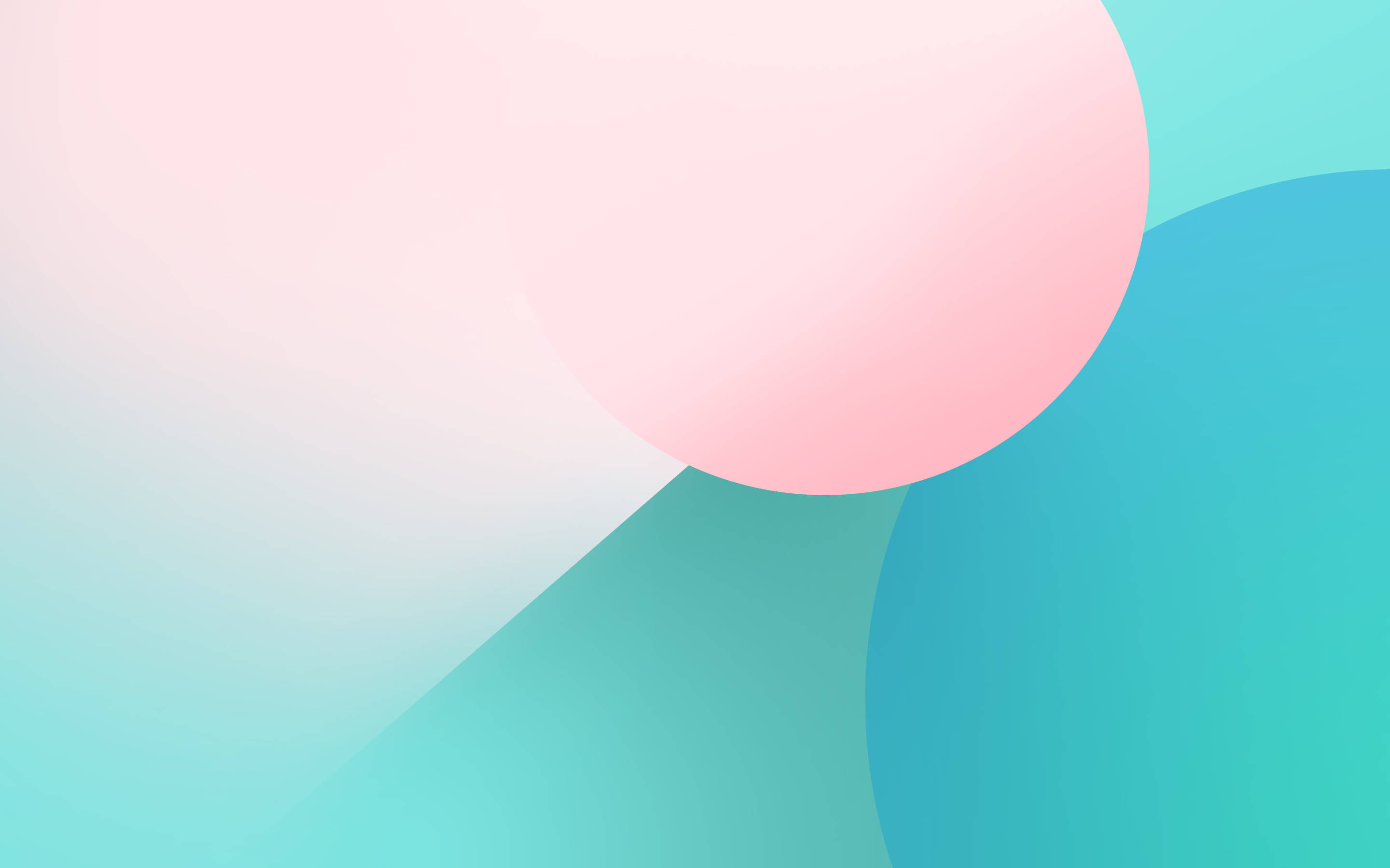 pastel pink, teal, gradient background, 2K Desktop Wallpaper
