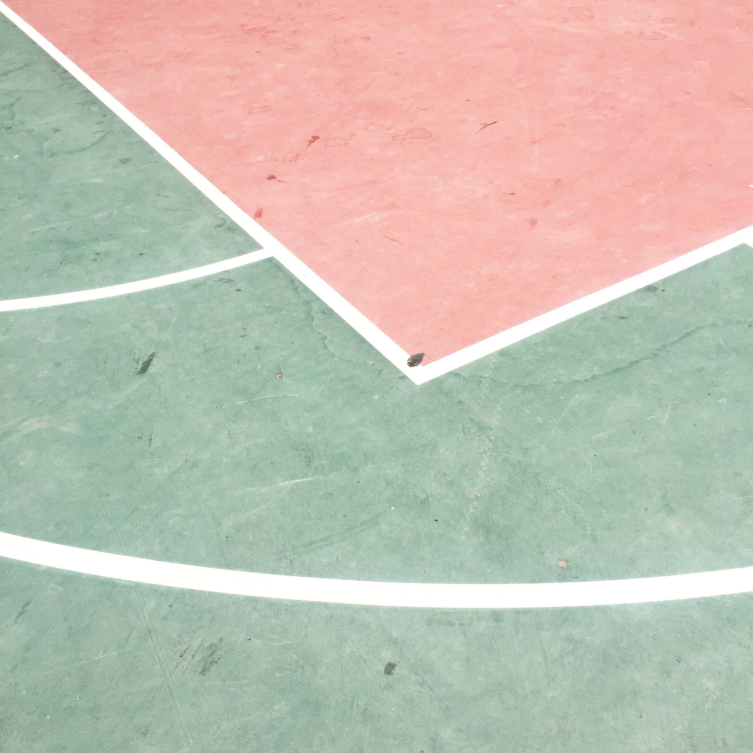 Minimalist Court, pastel colors, pink, Full HD Desktop Wallpaper