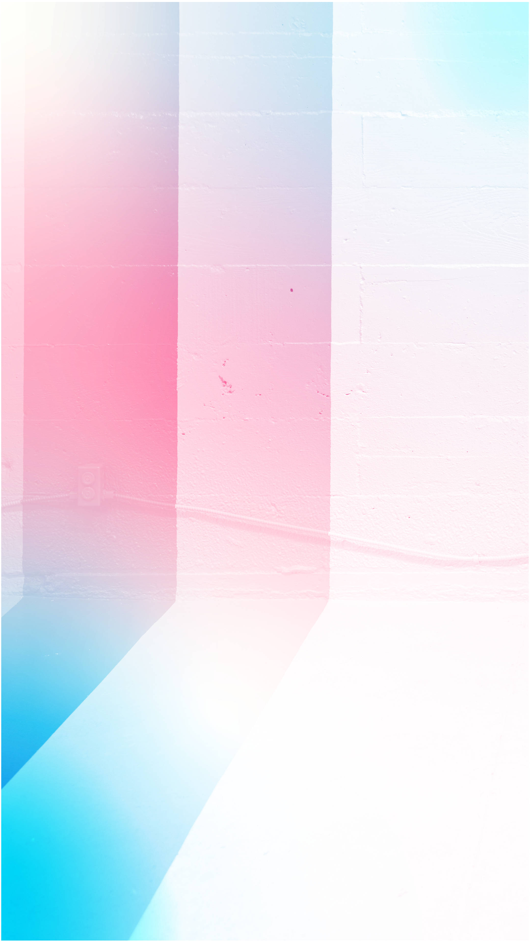 pastel pink, pastel blue, white brick corner, 4K Phone Wallpaper