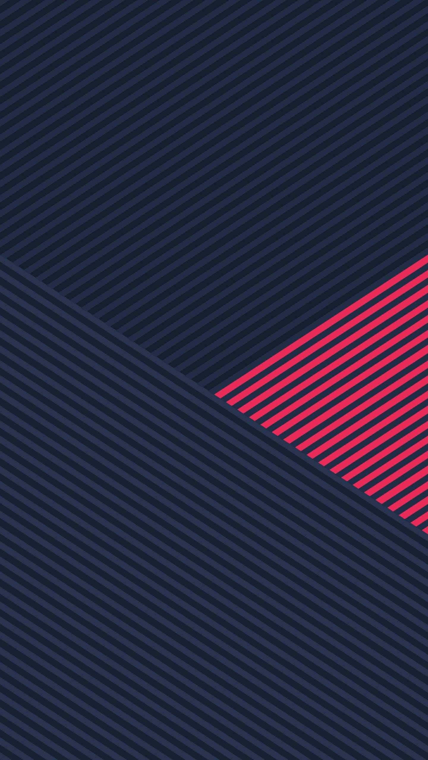 minimalist pattern, diagonal navy and pink stripes, geometric angles, 2K Phone Wallpaper