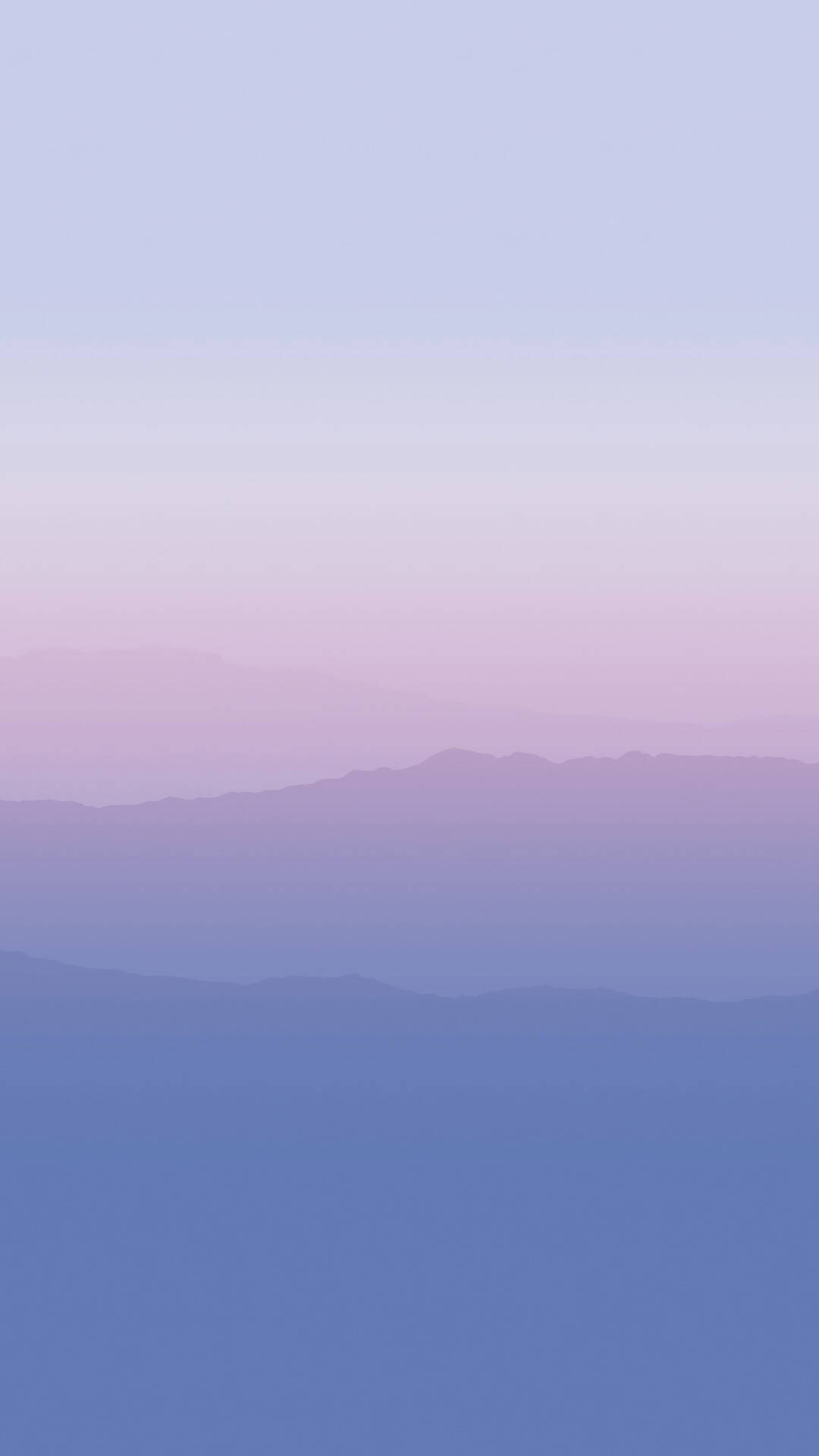 pastel mountains, soft gradient sky, lavender, Full HD Phone Wallpaper