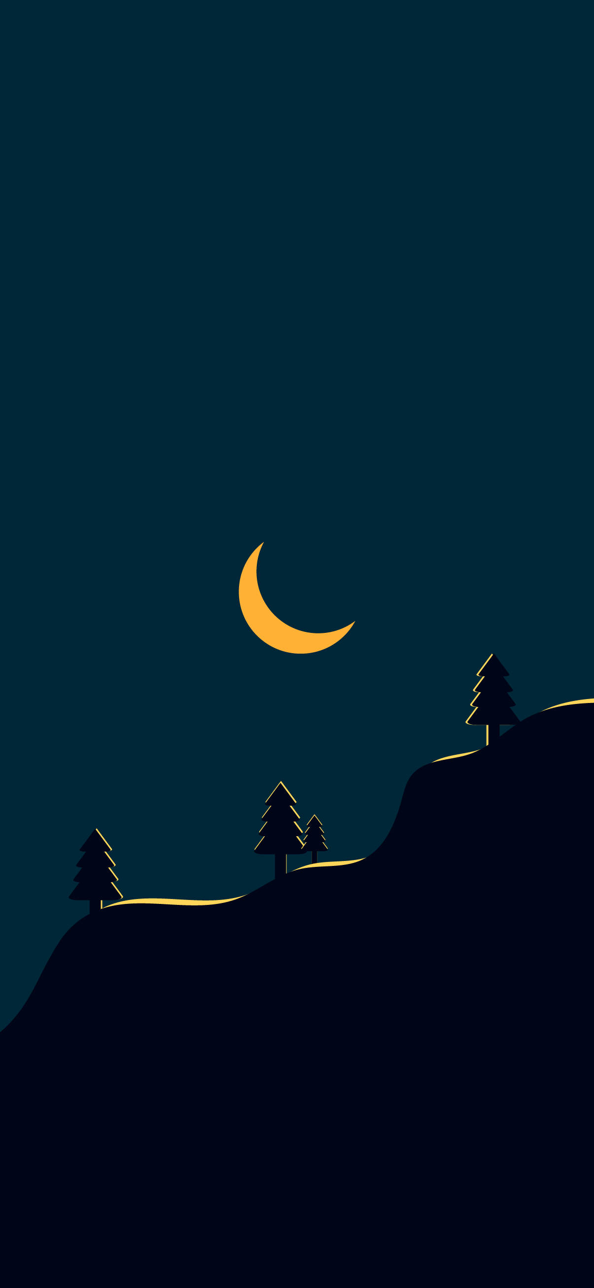 evening, minimalist, night scene, 2K Phone Wallpaper