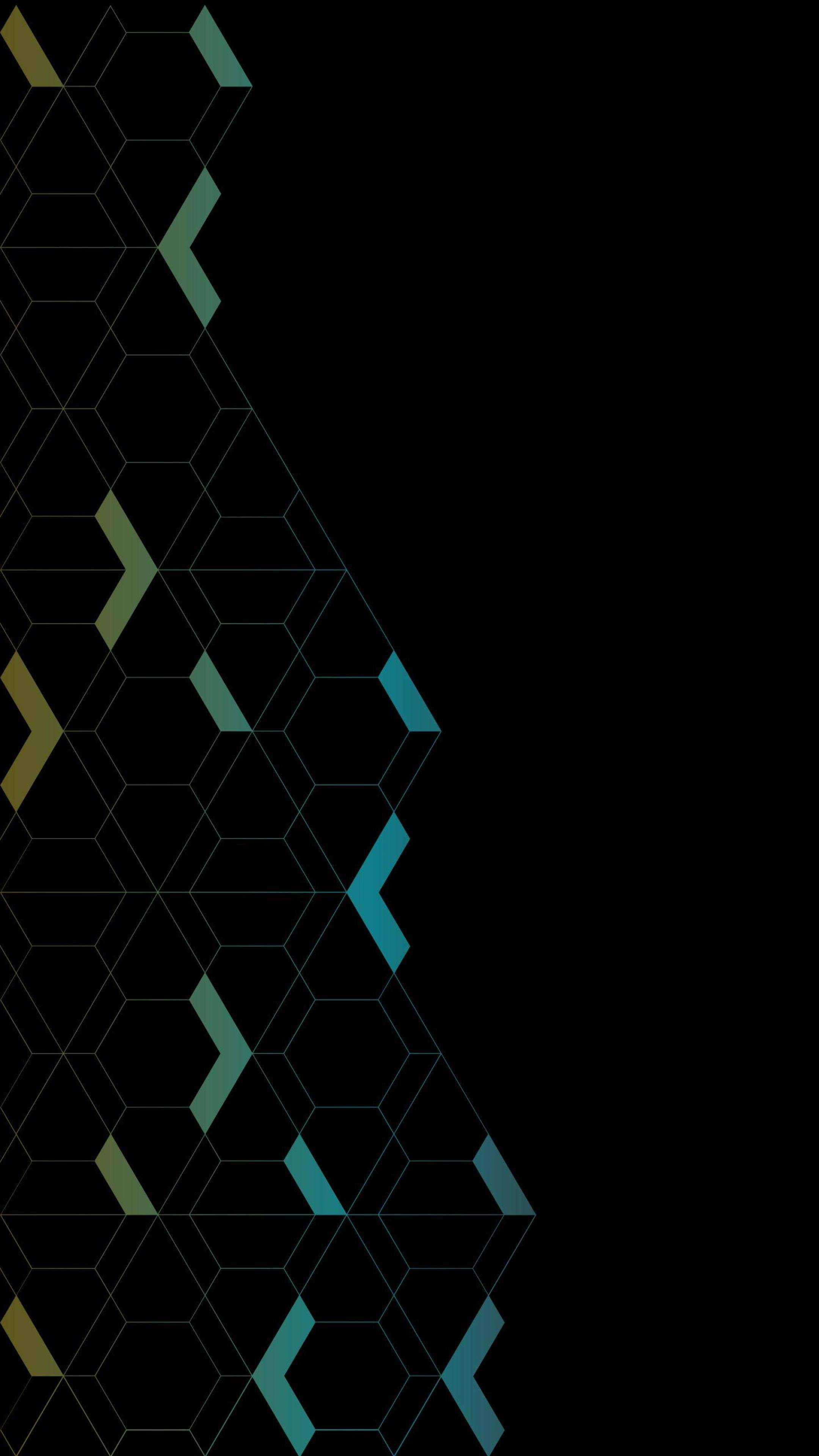 Arrows Minimalist Phone, hexagons, teal, 4K Phone Wallpaper