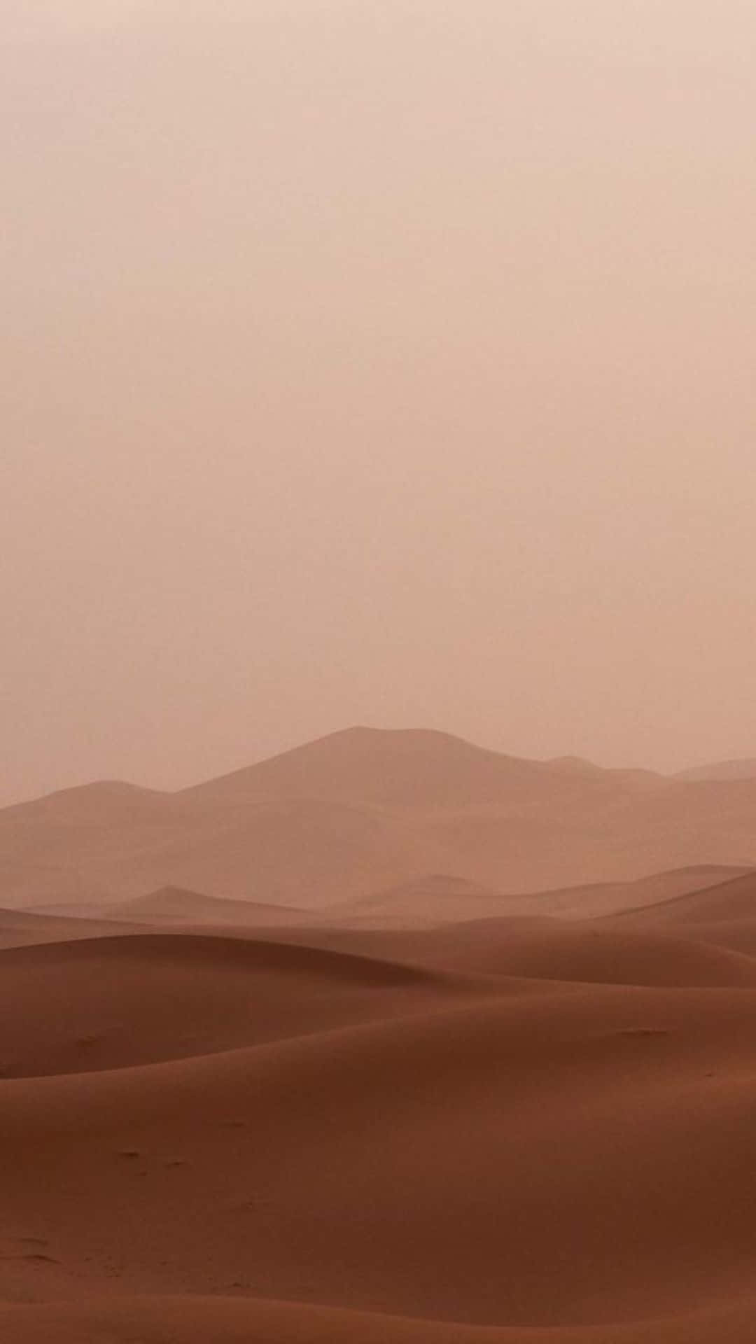 beige aesthetic, desert dunes, hazy peach sky, Full HD Phone Wallpaper