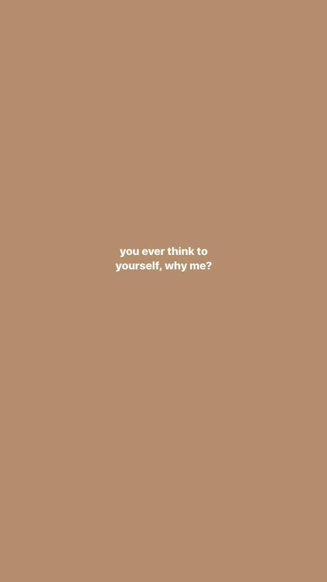 minimalist, tan background, white text, Full HD Phone Wallpaper