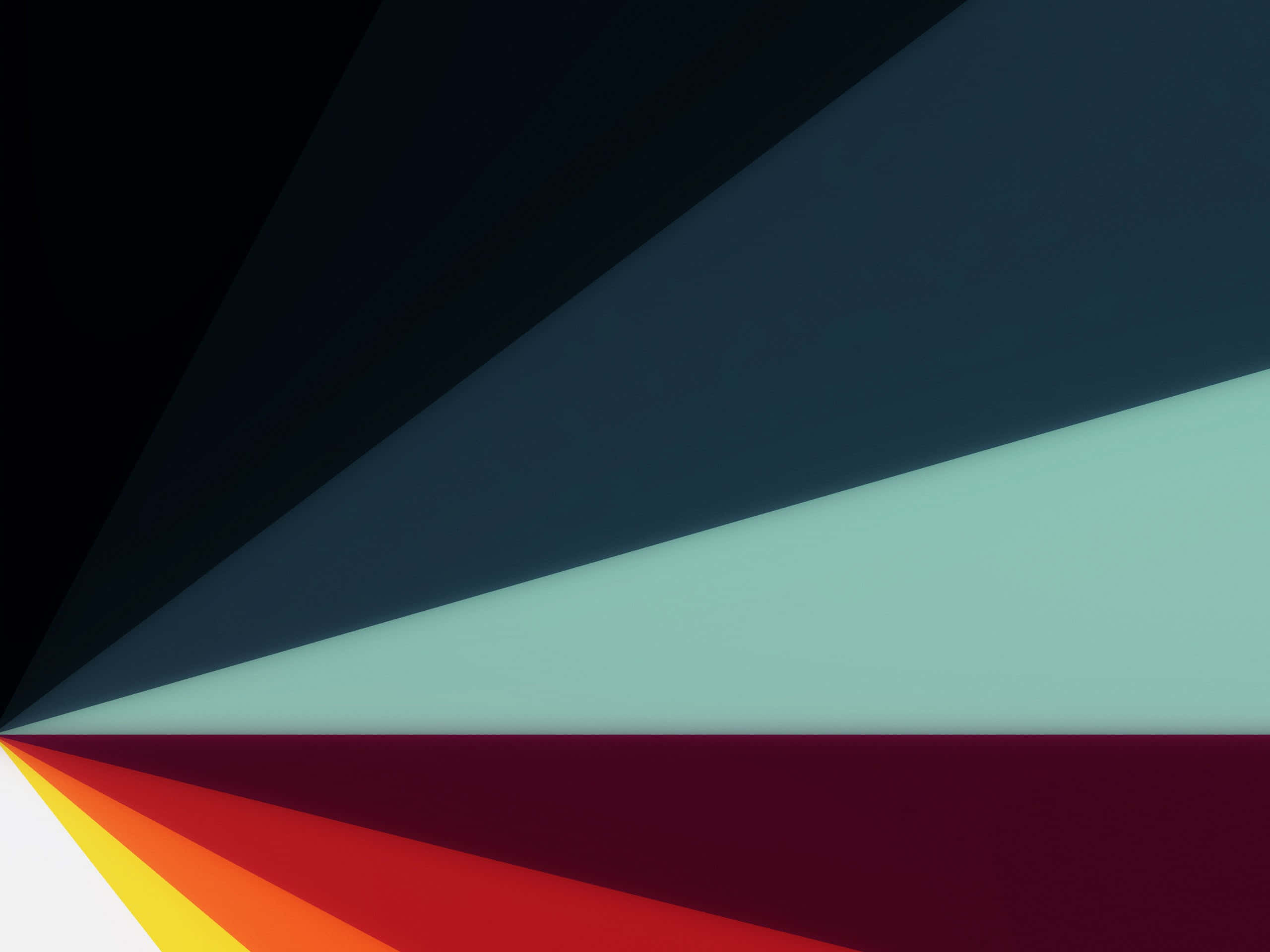 minimalist retro, geometric rays, dark background, 2K Desktop Wallpaper