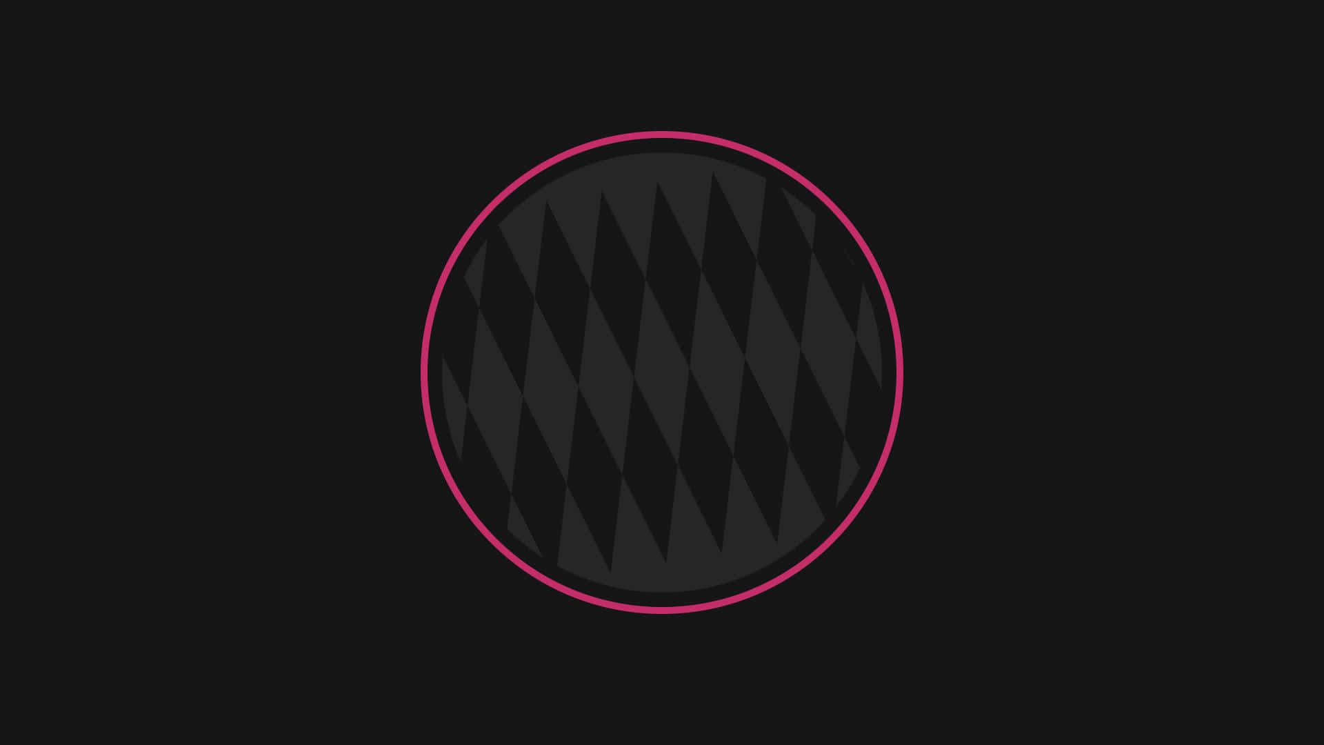 minimalist sports, black circle, vibrant pink outline, Full HD Desktop Wallpaper