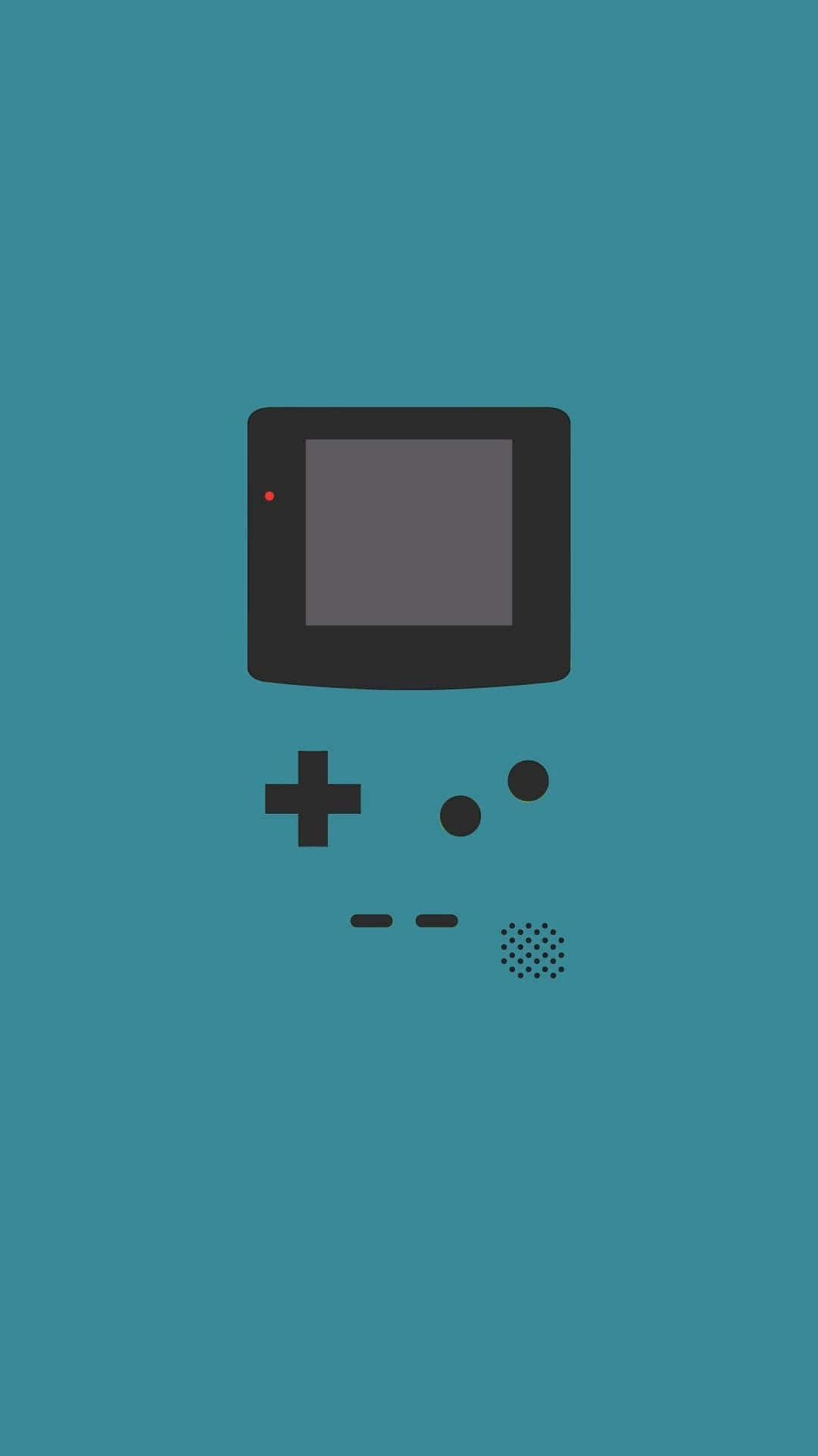 Minimalist Technology, handheld game console, teal background, Full HD Phone Wallpaper