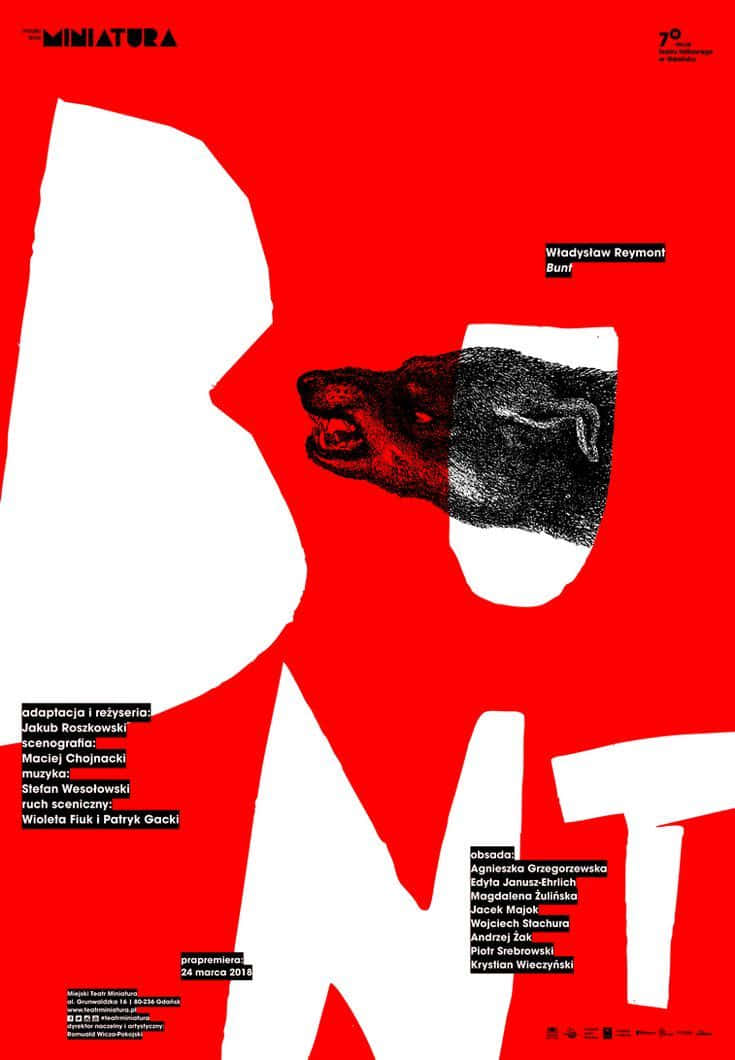 minimalist typography, bold red poster, stylized black dog head, SD Phone Wallpaper