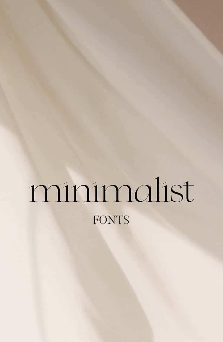 minimalist typography, soft beige, gentle folds, SD Phone Wallpaper