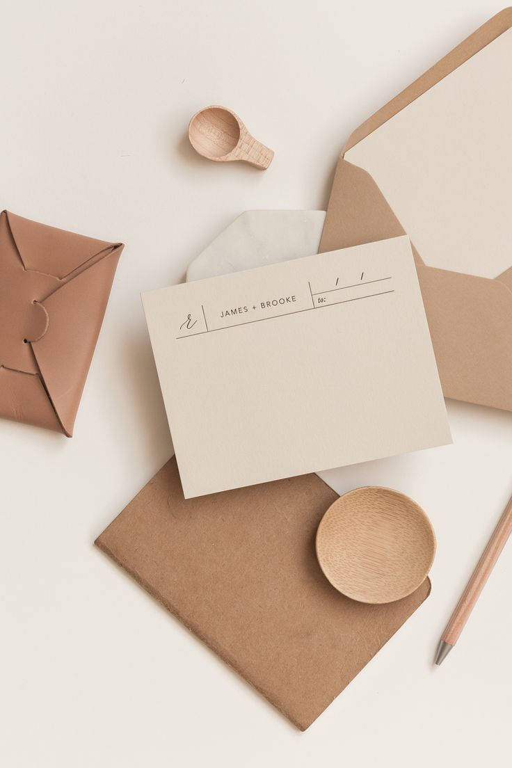 beige, minimalist, stationery envelopes, SD Phone Wallpaper