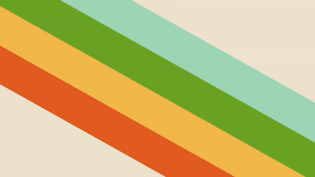 minimalist retro, green, yellow, SD Desktop Wallpaper