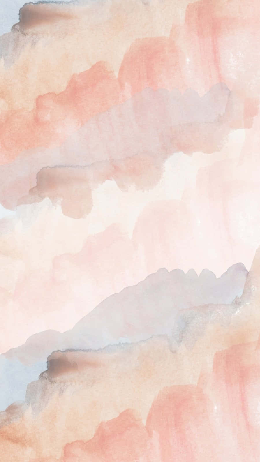 abstract pink watercolor background, peach mauve, pale blue, HD Phone Wallpaper
